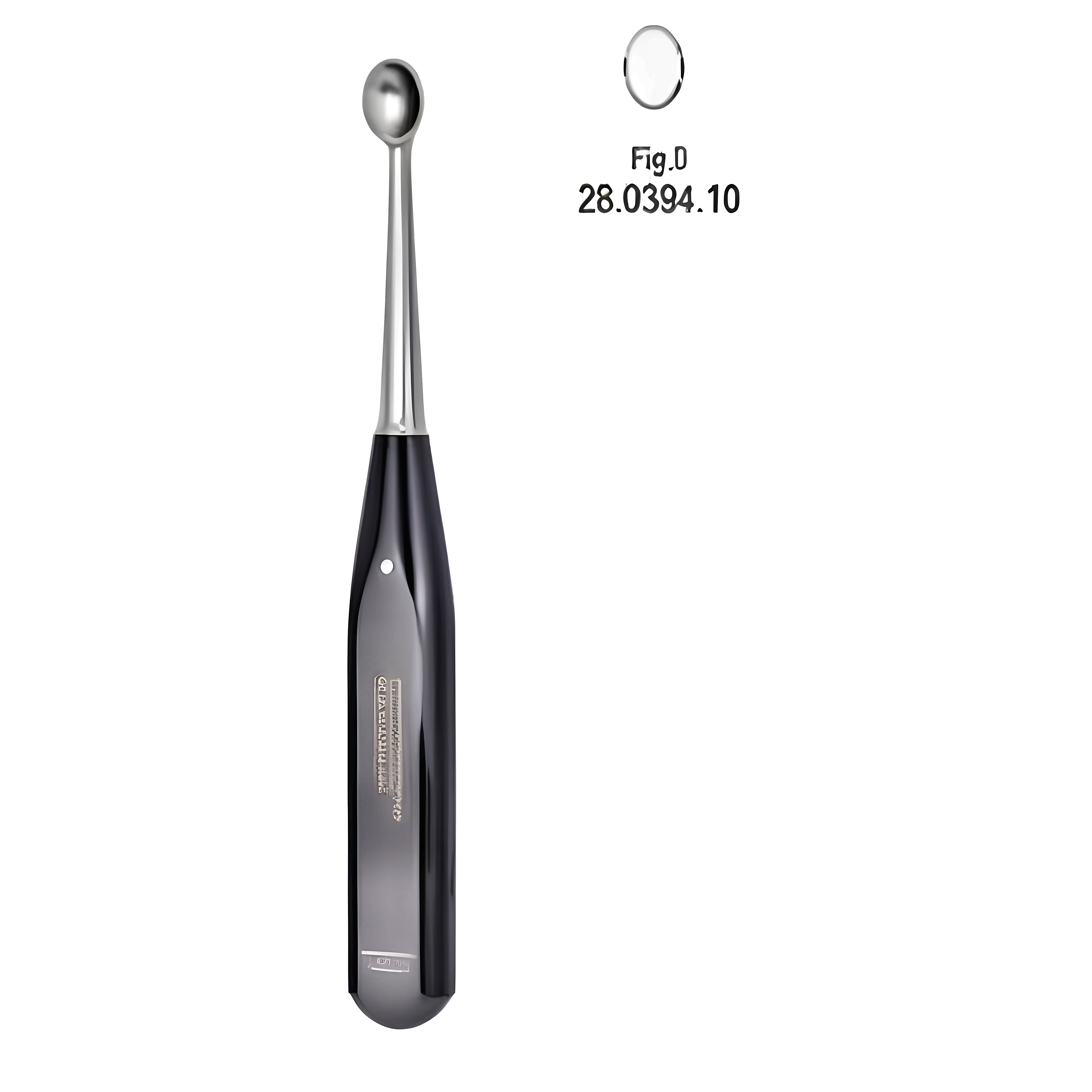 Volkmann Bone Curette Ferrozel 17cm Fig.0