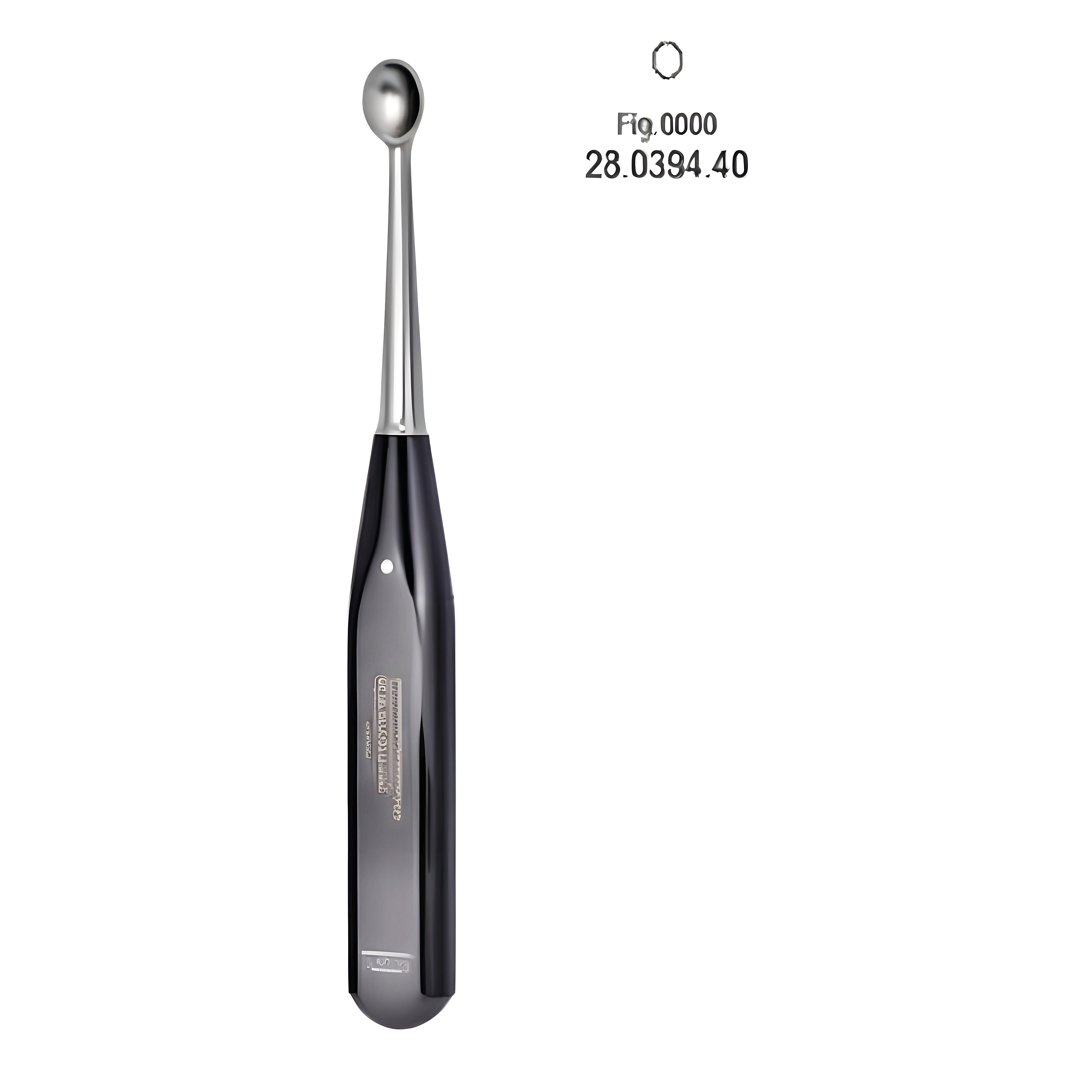 Volkmann Bone Curette Ferrozel 17cm Fig.0000