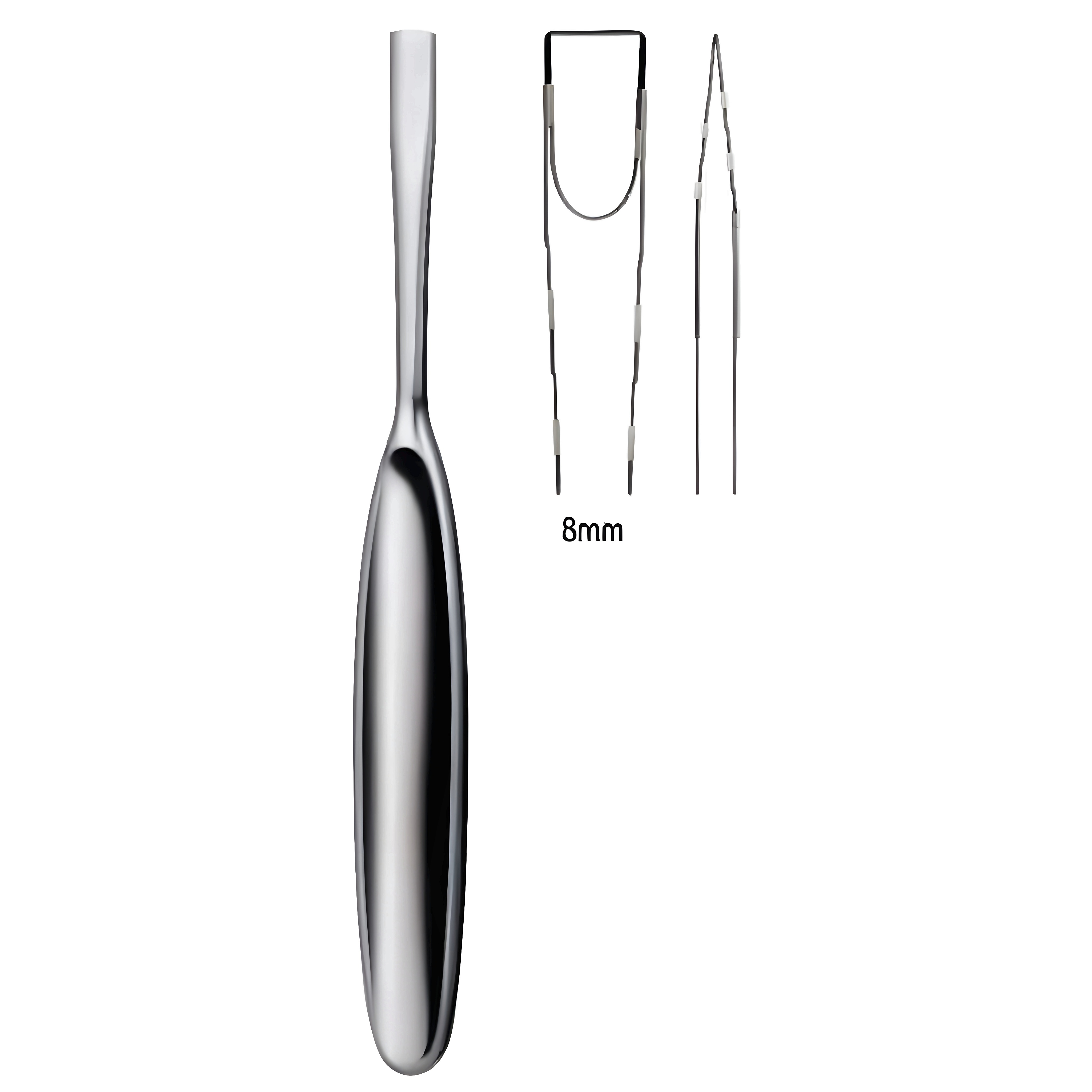 Martin Cushing Periosteal Raspatory 8mm 17cm