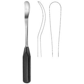 Bone Raspatory w/fibre handle 20mm, 27.5cm