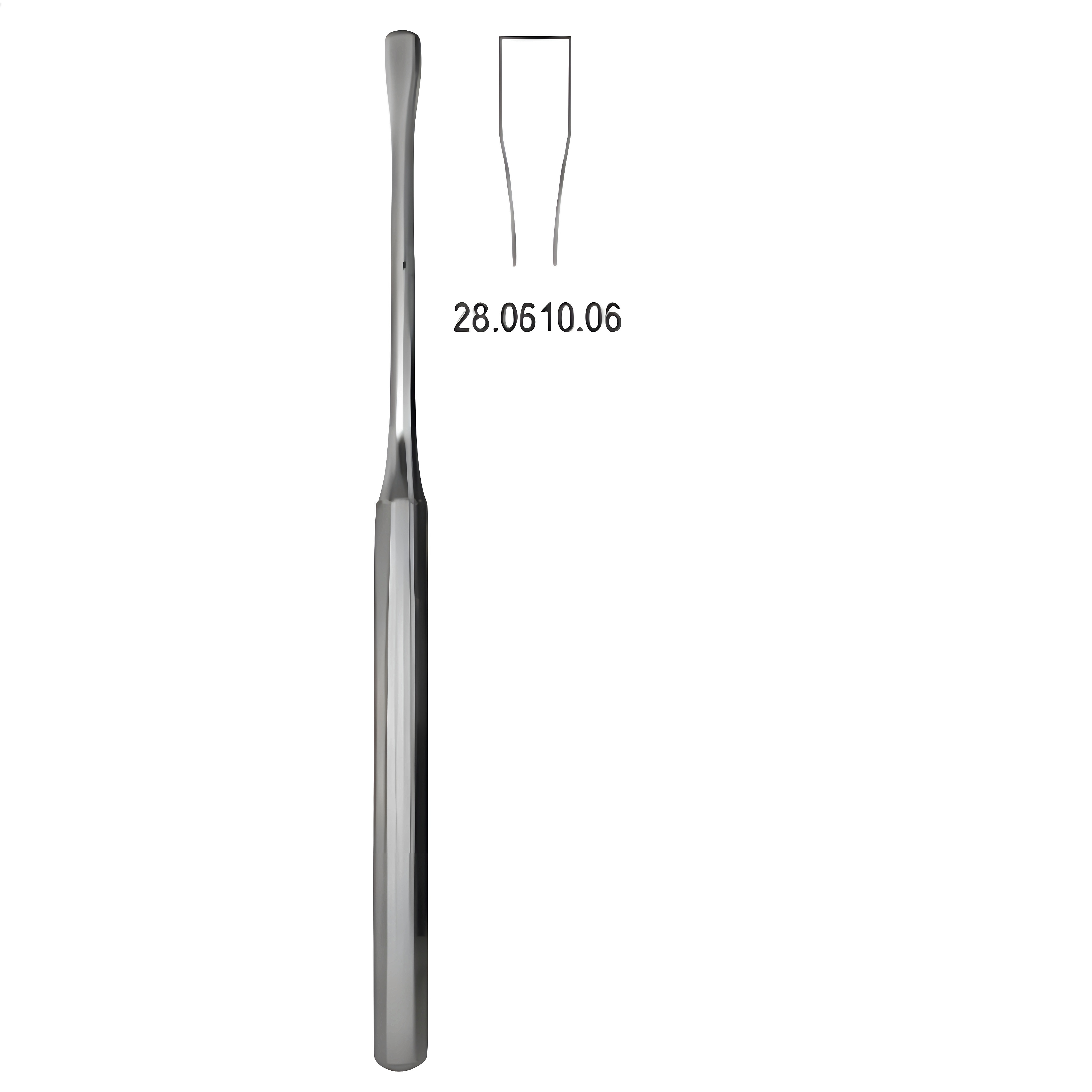 Key Periosteal Elevator (Rugine) 6mm, 19cm