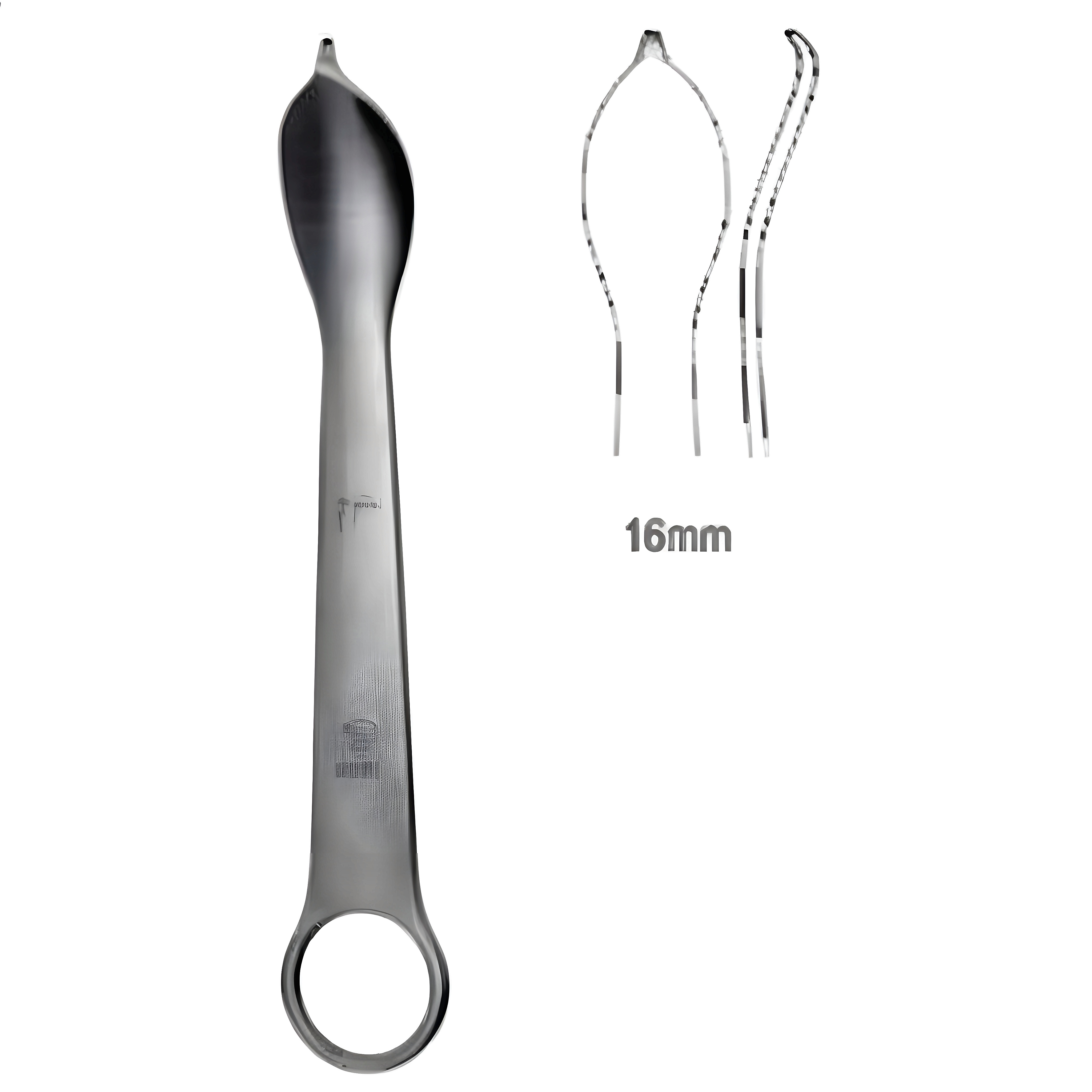 Bone lever small 2x16mm, 12.5cm
