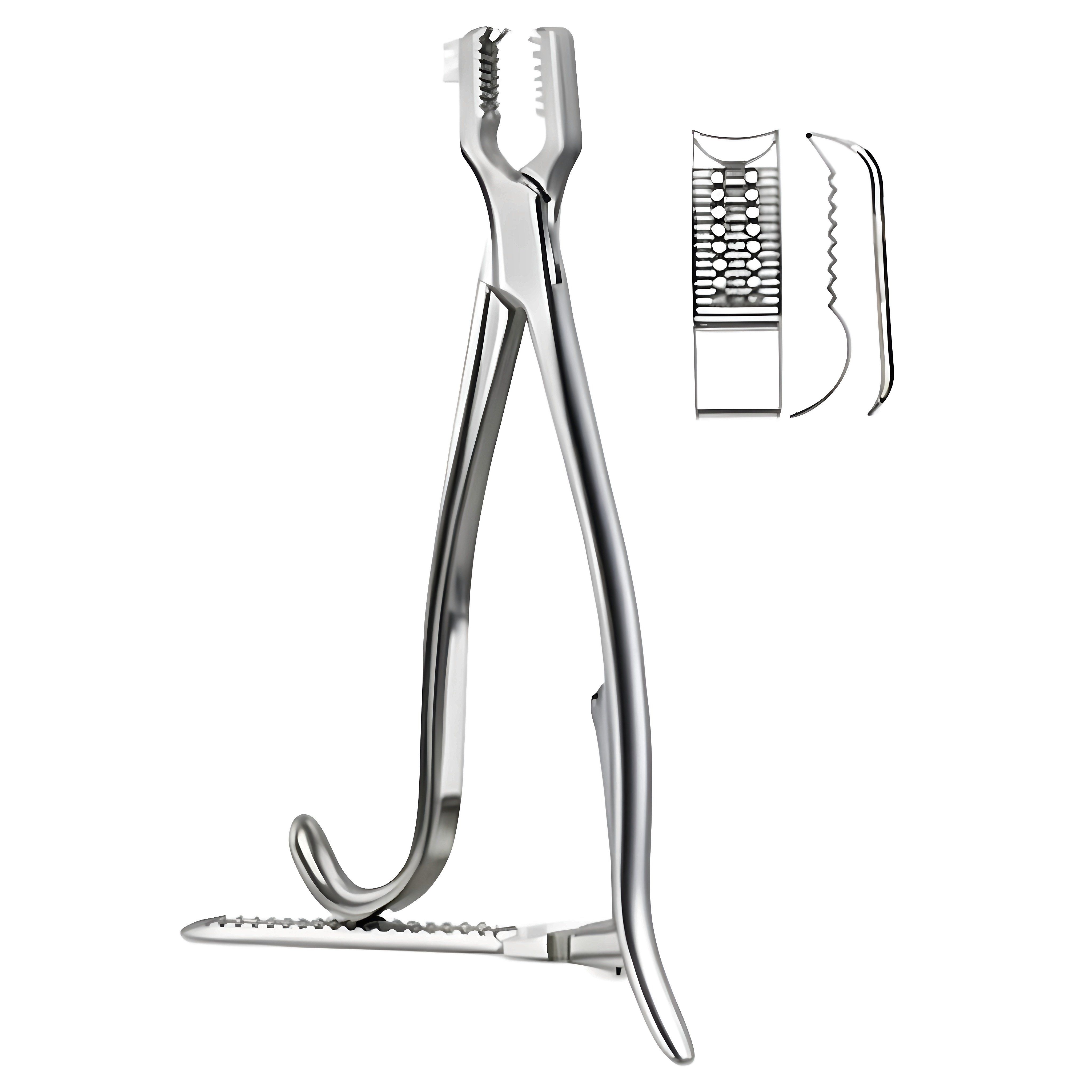 Kern Bone Holding Fcps w/ratchet 17cm