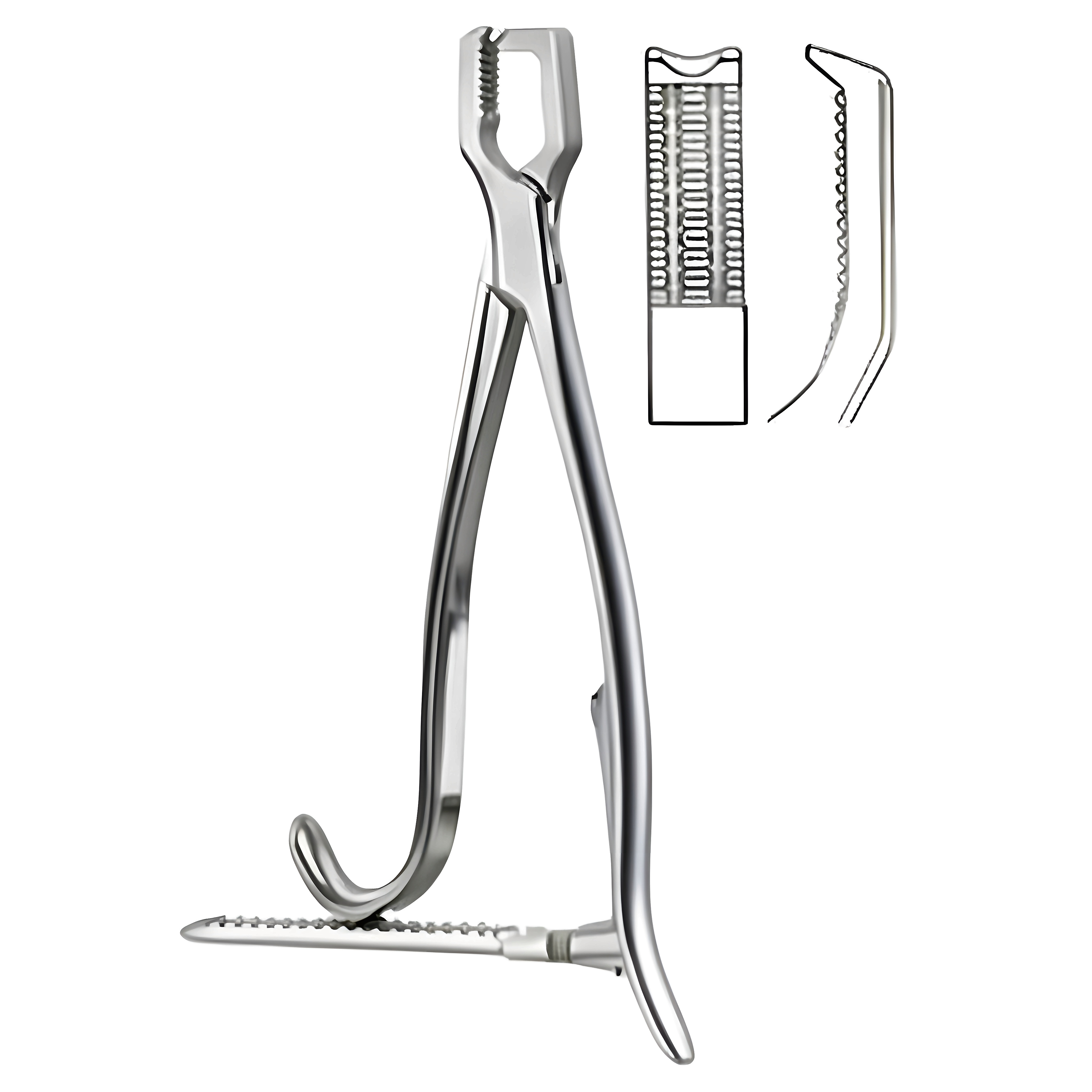 Kern Bone Holding Fcps w/ratchet 21cm