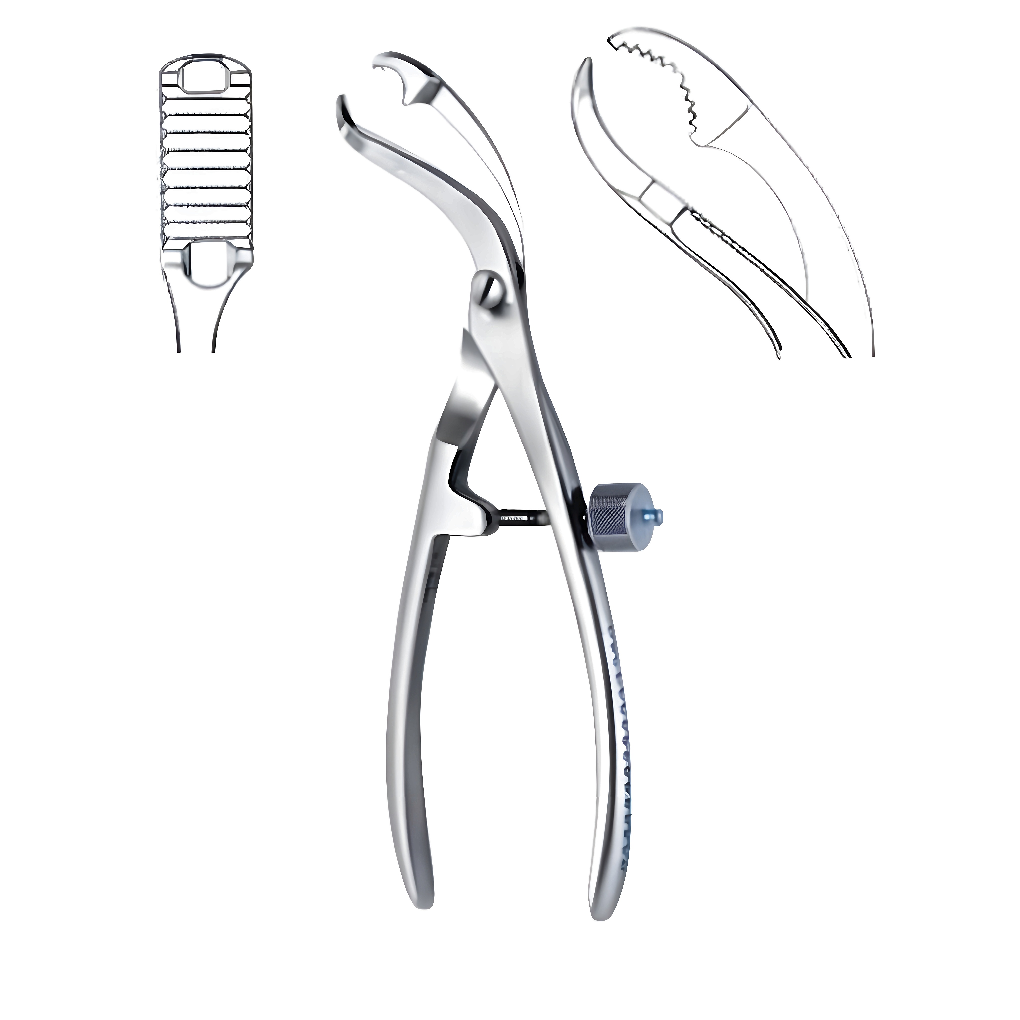 Self Centering Bone Holding Fcps 24cm