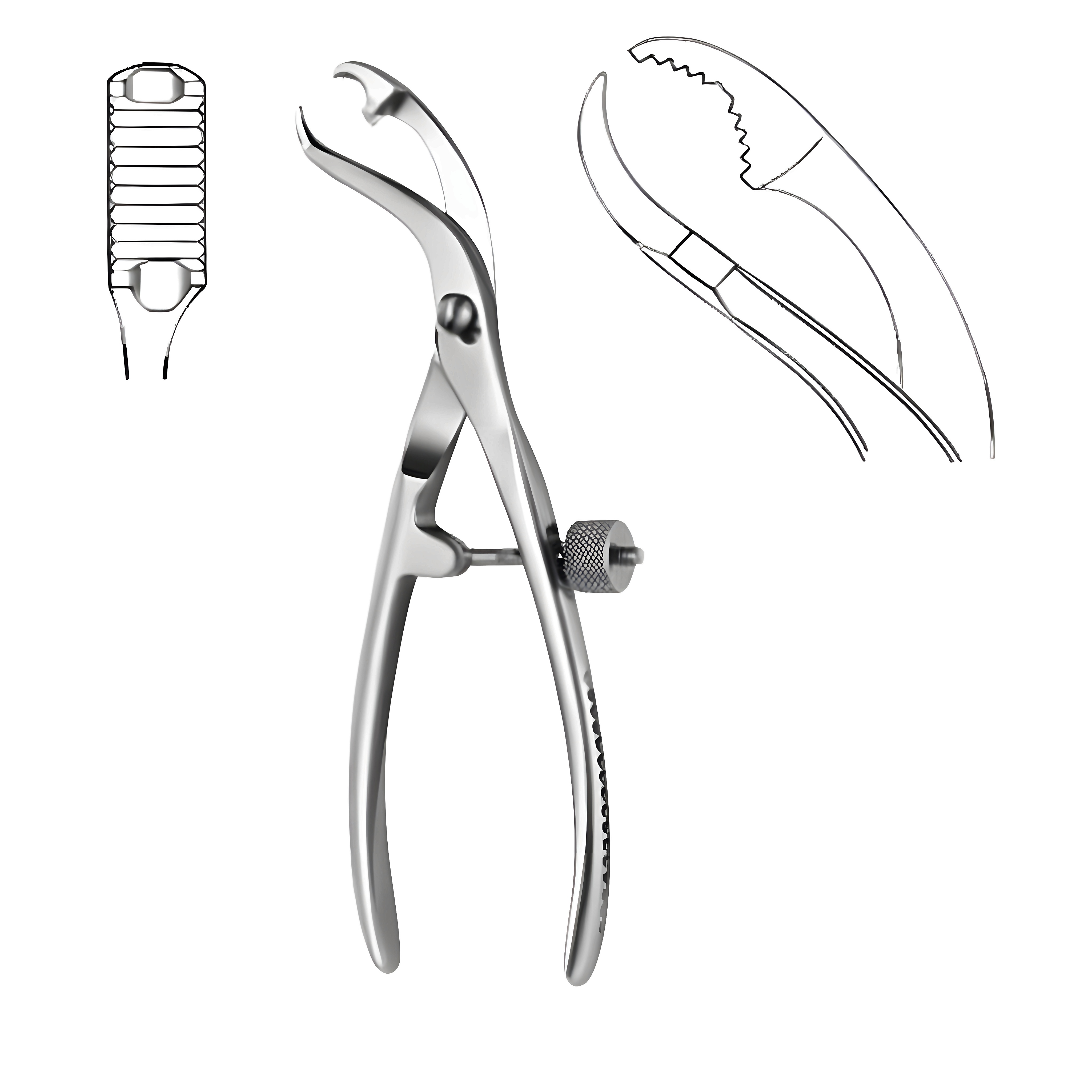 Self Centering Bone Holding Fcps 26cm