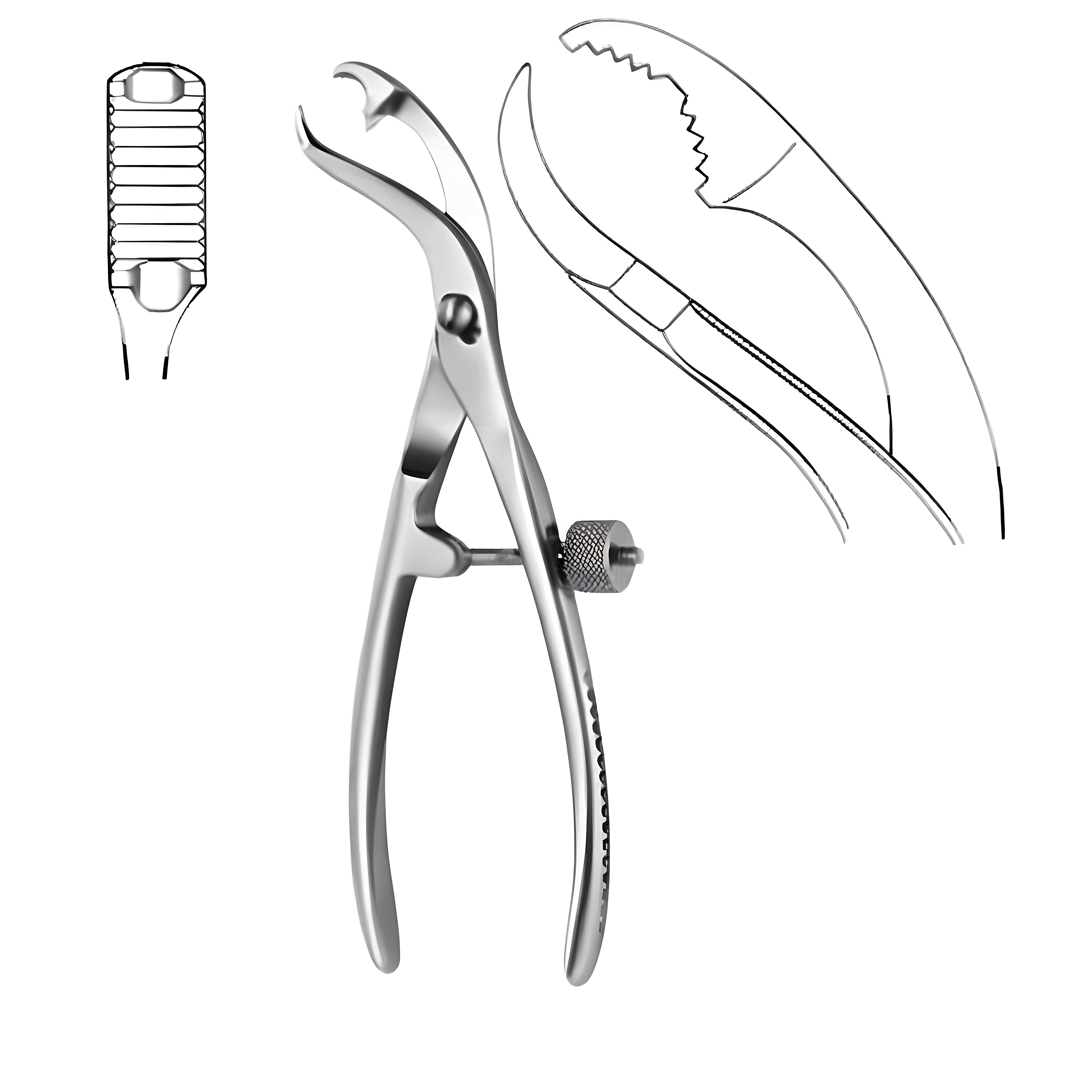 Self Centering Bone Holding Fcps 28cm