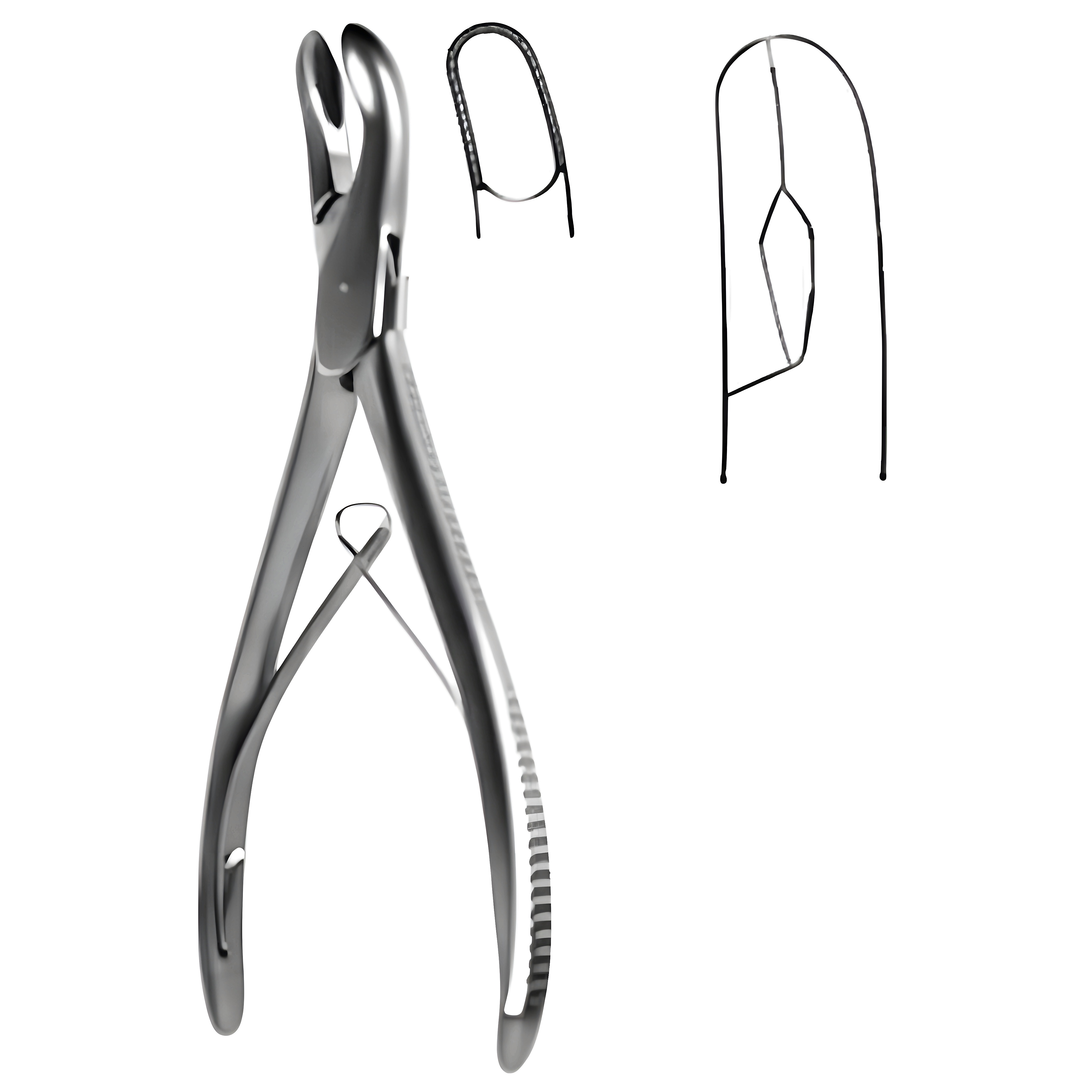 Fisch Bone Rongeur light cvd 8mm right 17cm