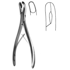 Fisch Bone Rongeur light cvd 8mm left 17cm