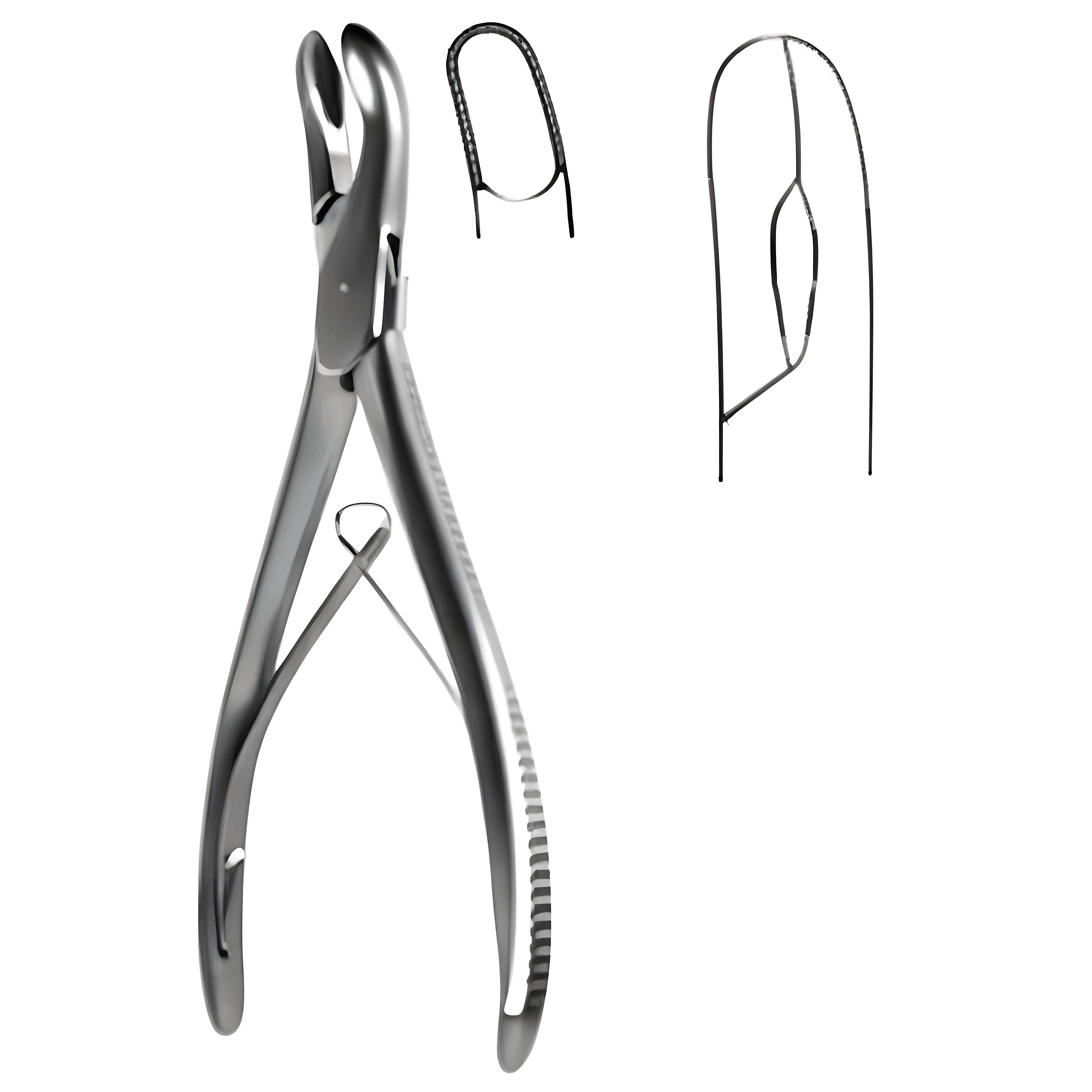 Fisch Bone Rongeur light cvd 8mm left 17cm