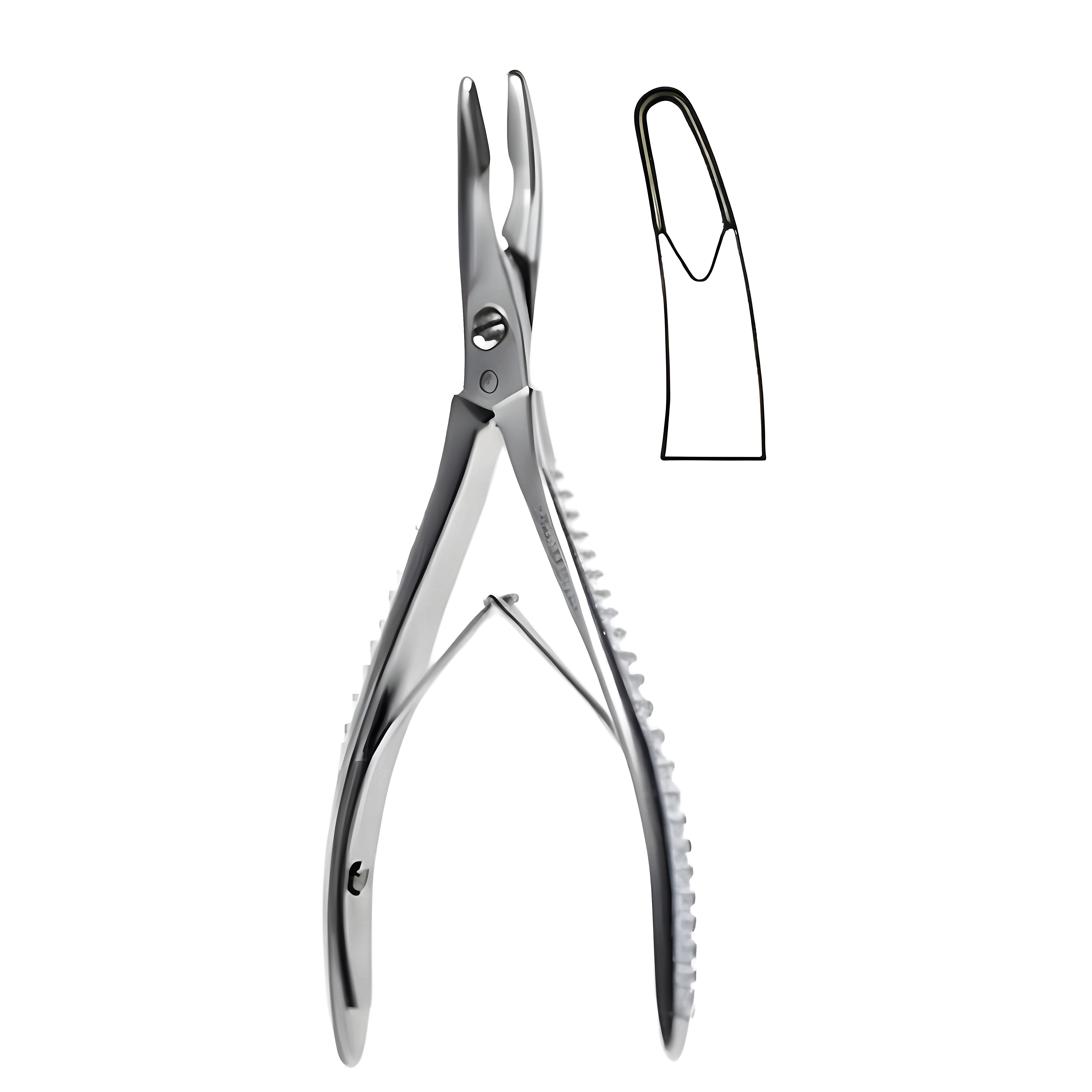 Luer Bone Rongeur light cvd S/J 5mm, 15cm