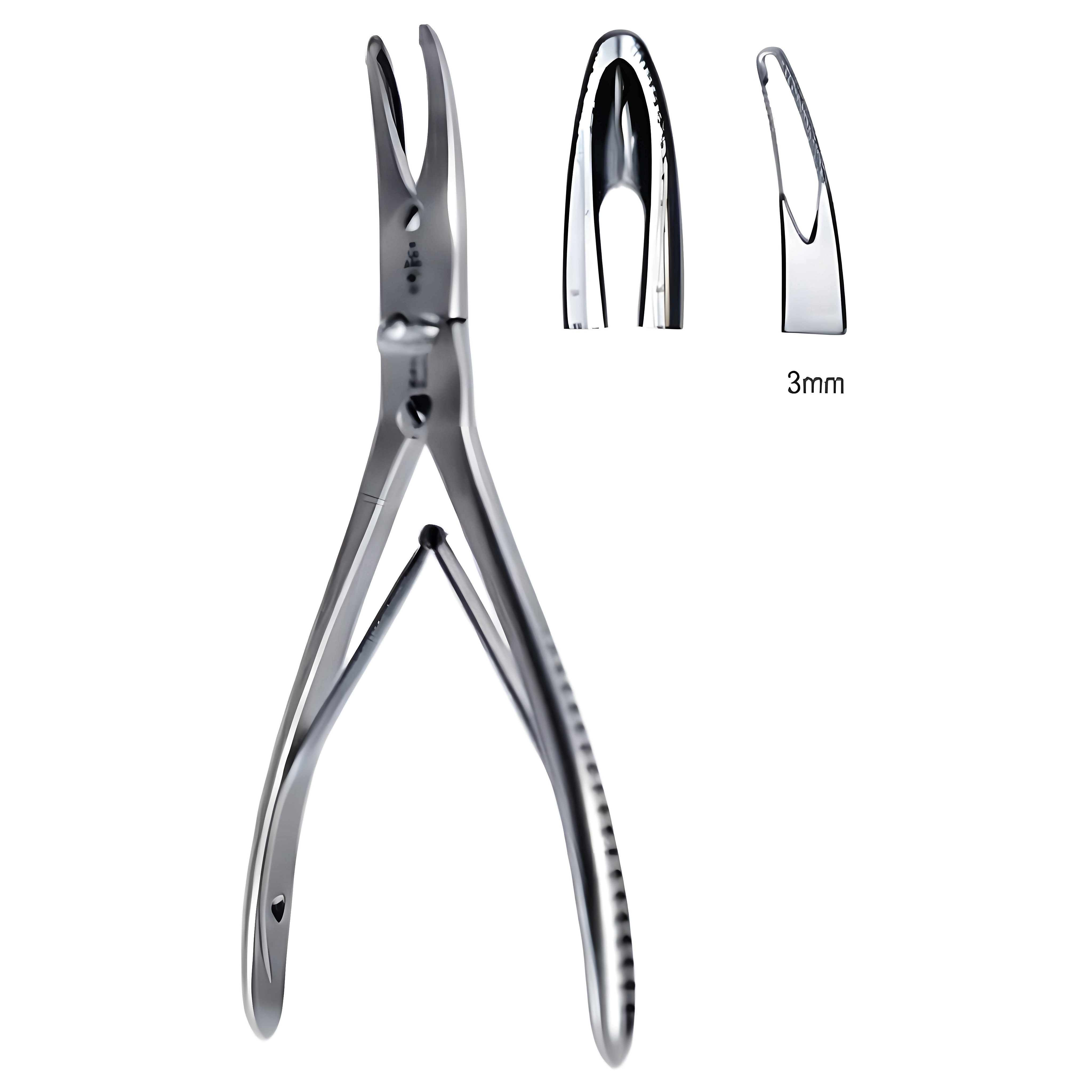 Geiger Rongeur D/E slightly cvd 3mm jaw 15cm