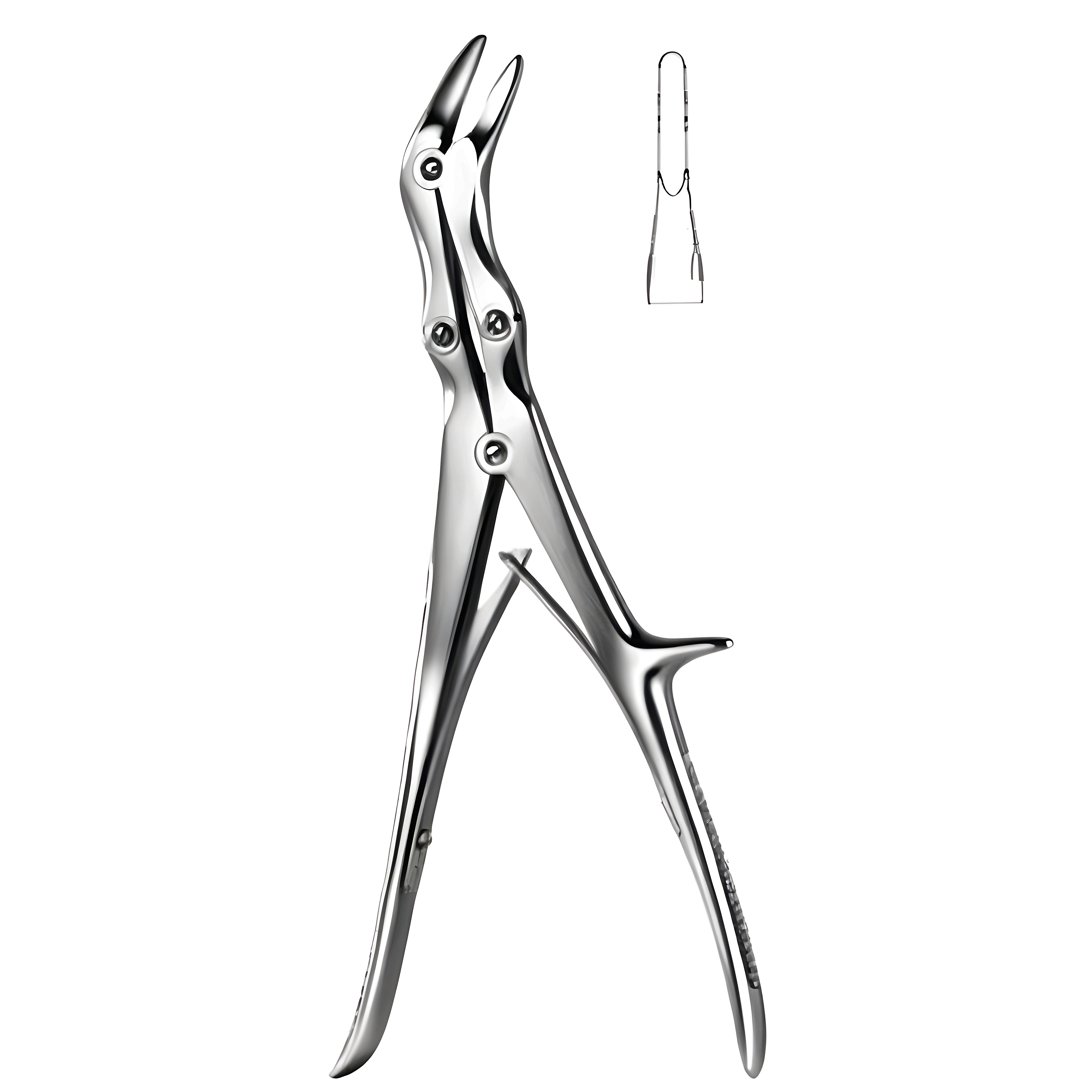 Echlin Bone Rongeur angular 3mm, 23cm