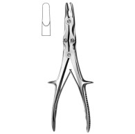 Stille Luer Bone Rongeur 8mm, angled 23cm