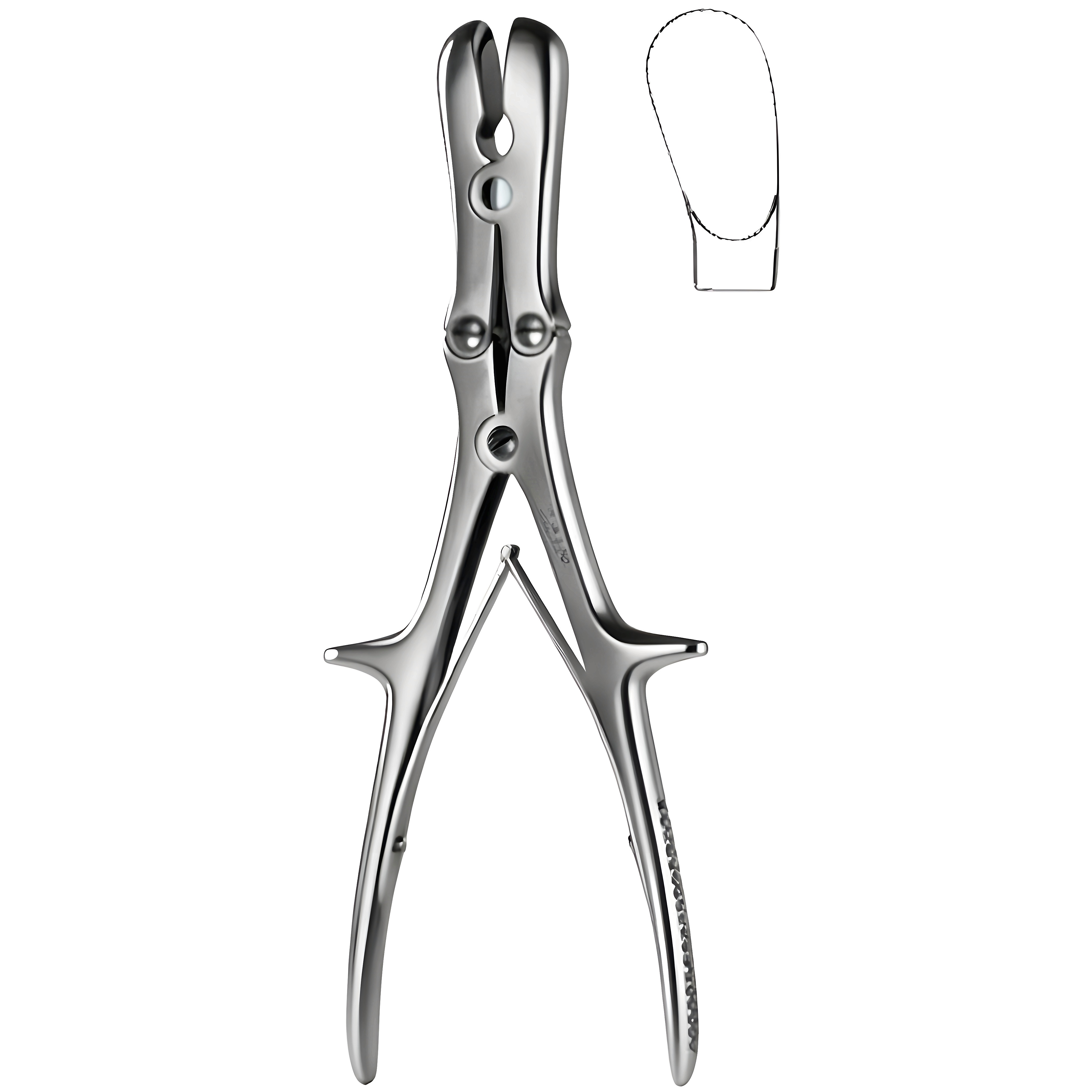 Stille Luer Bone Rongeur cvd 23cm
