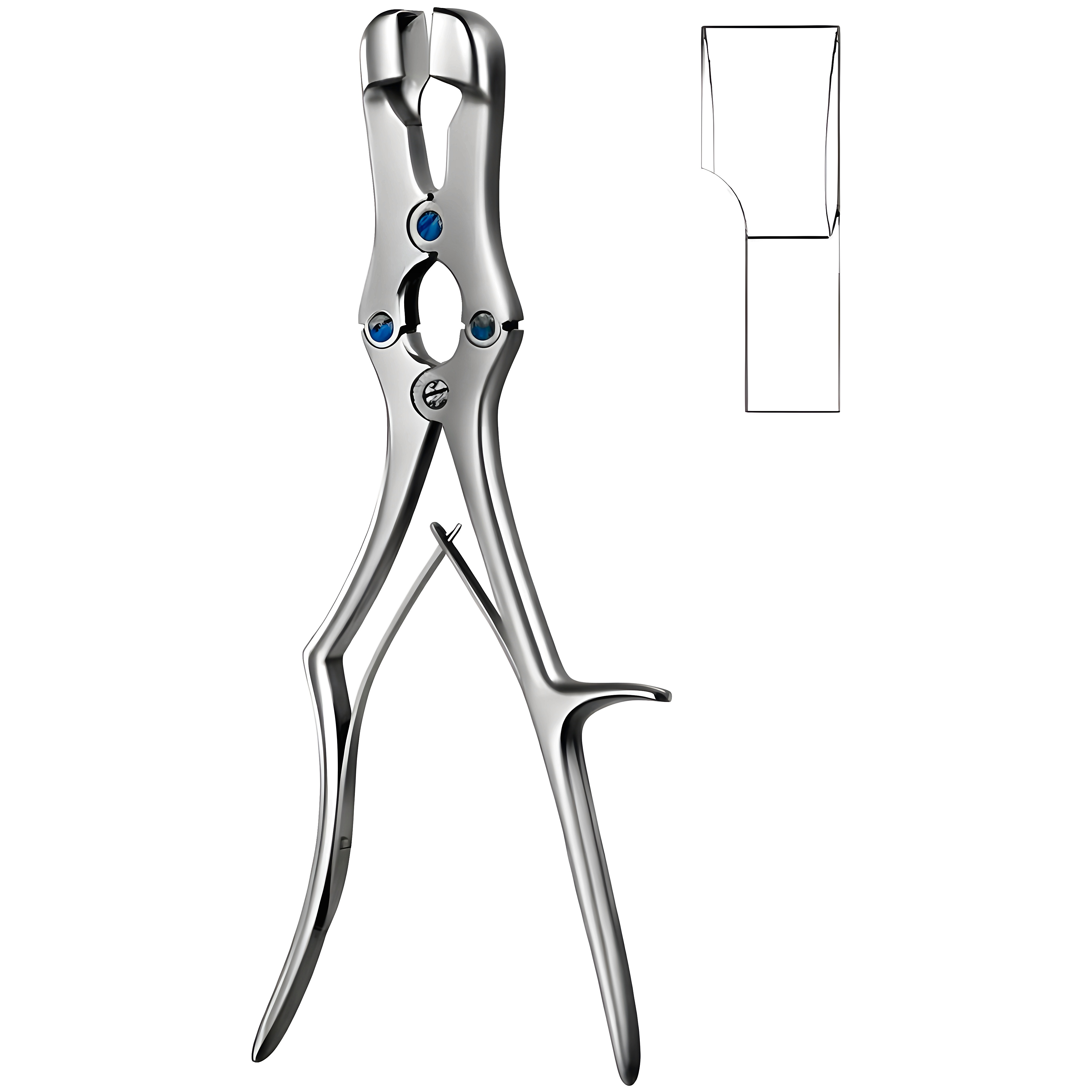 Sauerbruch Bone Rongeur Square 30cm