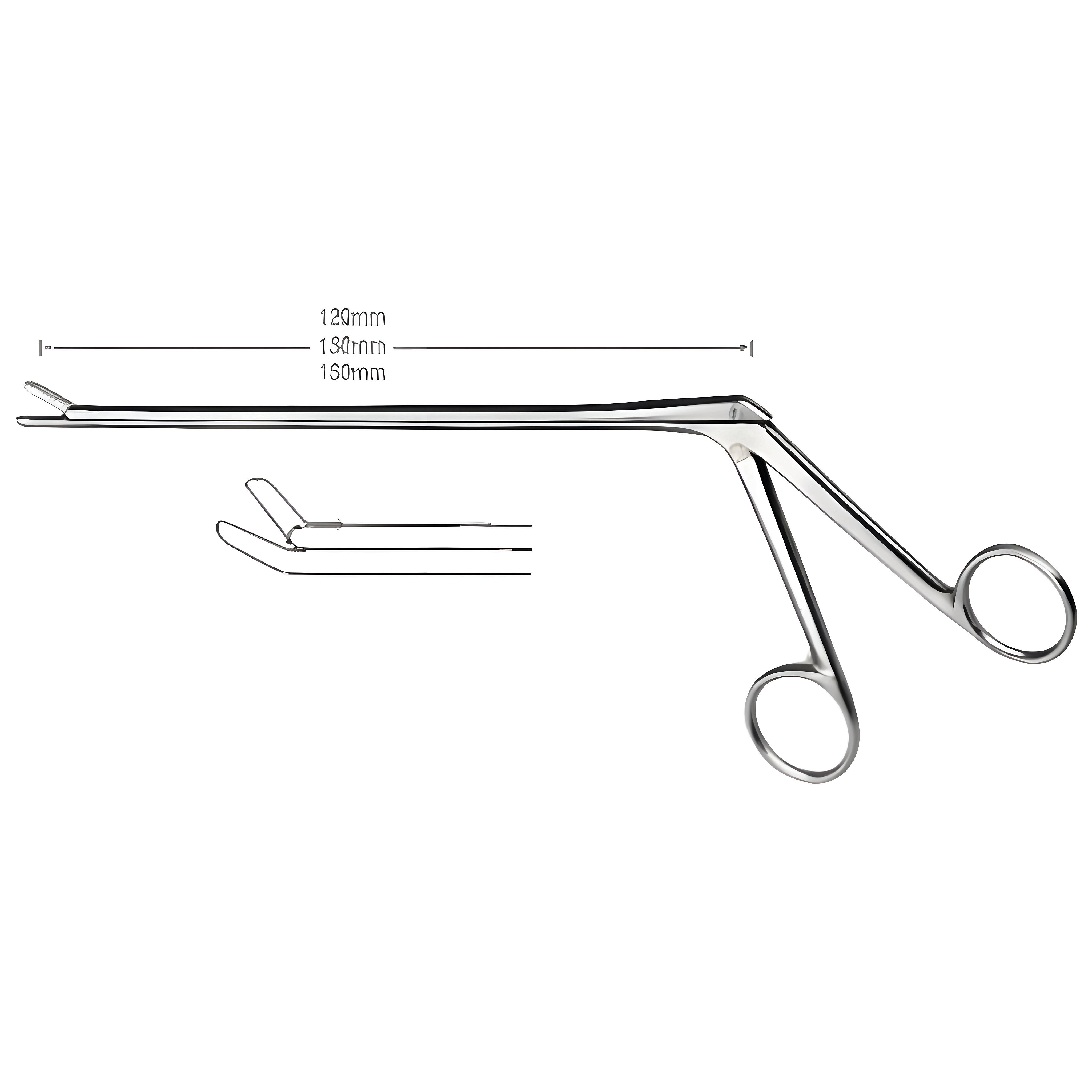 Cushing Lami. Rongeur upward 2x10mm 15cm 45