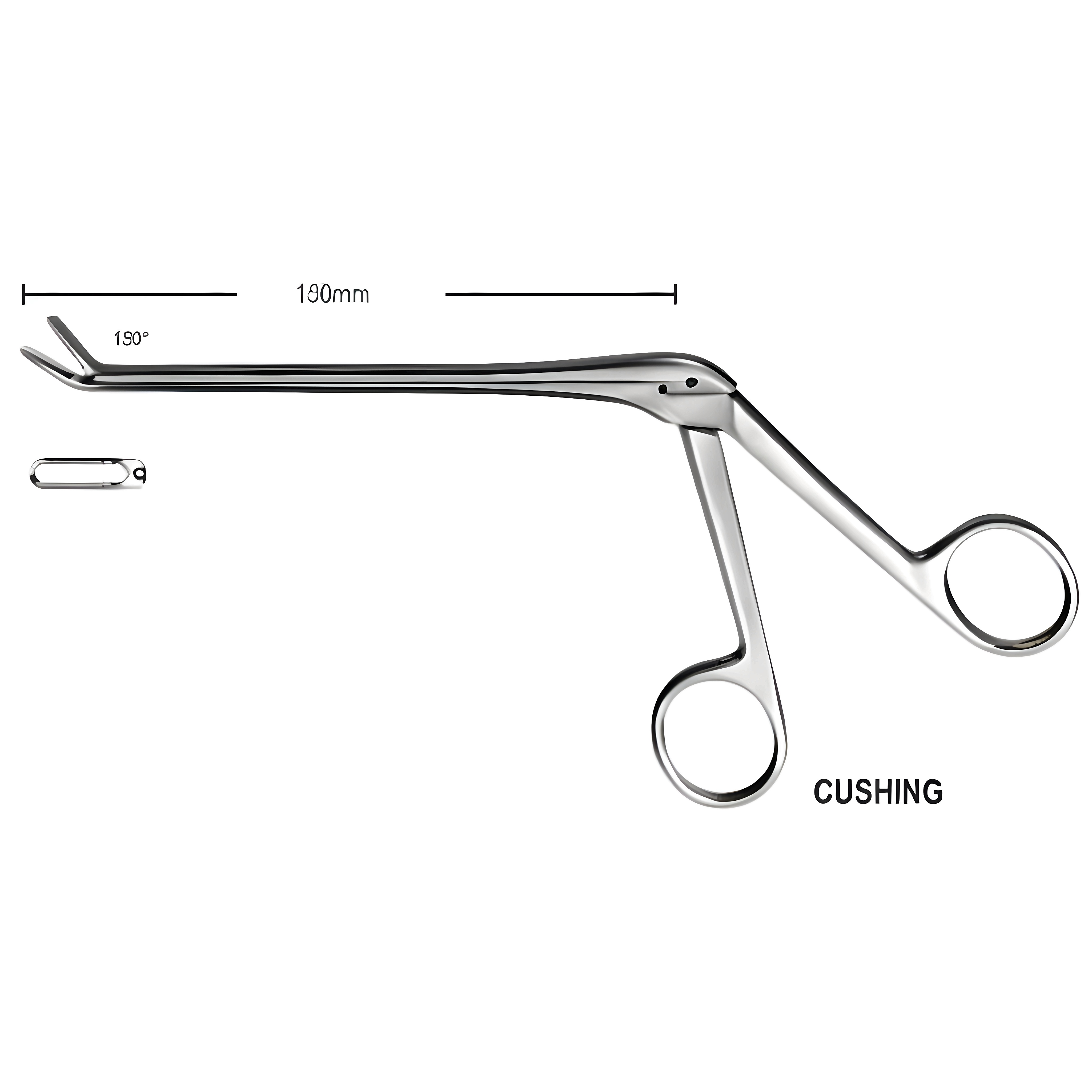 Cushing Laminectomy Rongeur ang.up 3mm, 13cm