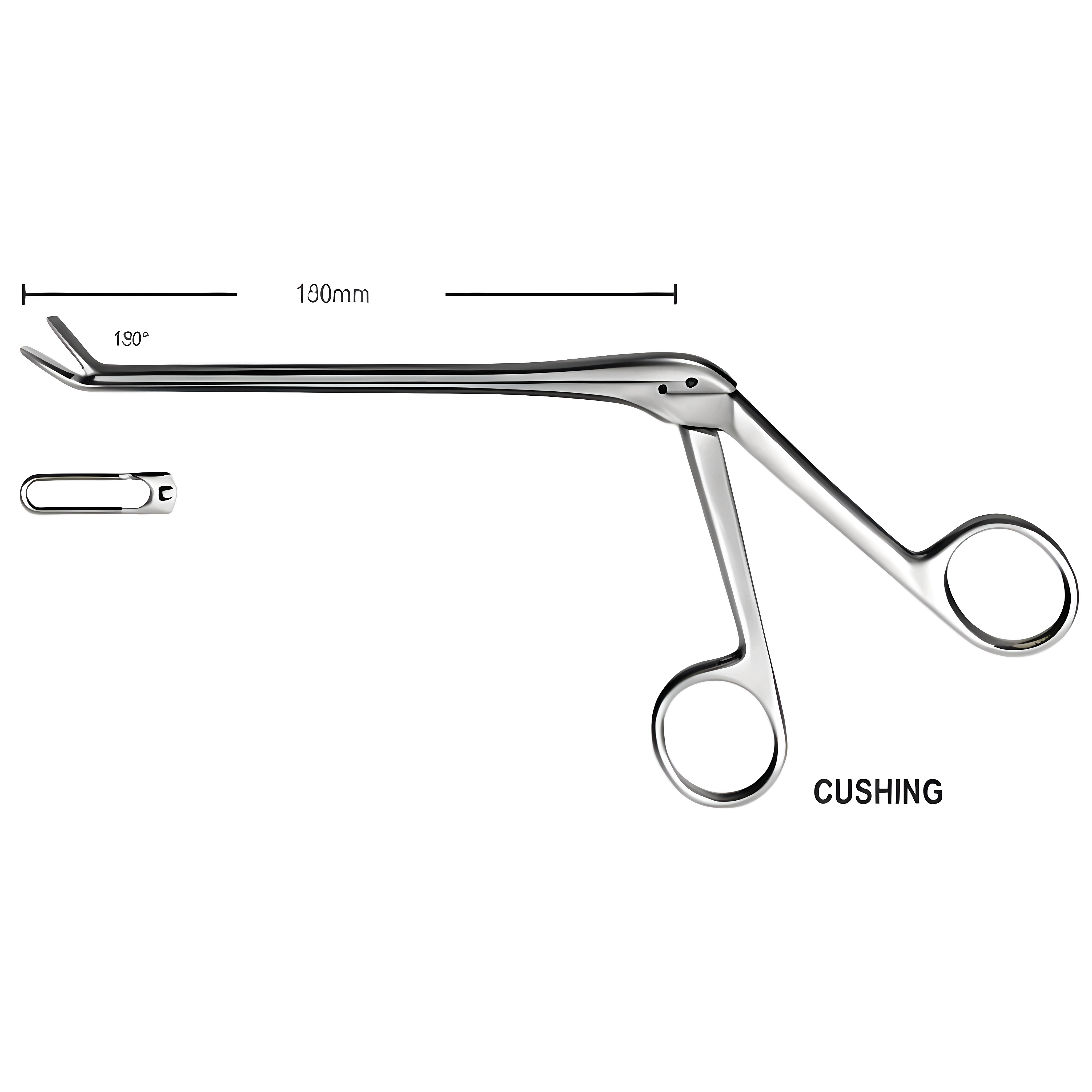 Cushing Laminectomy Rongeur ang.up 4mm, 13cm