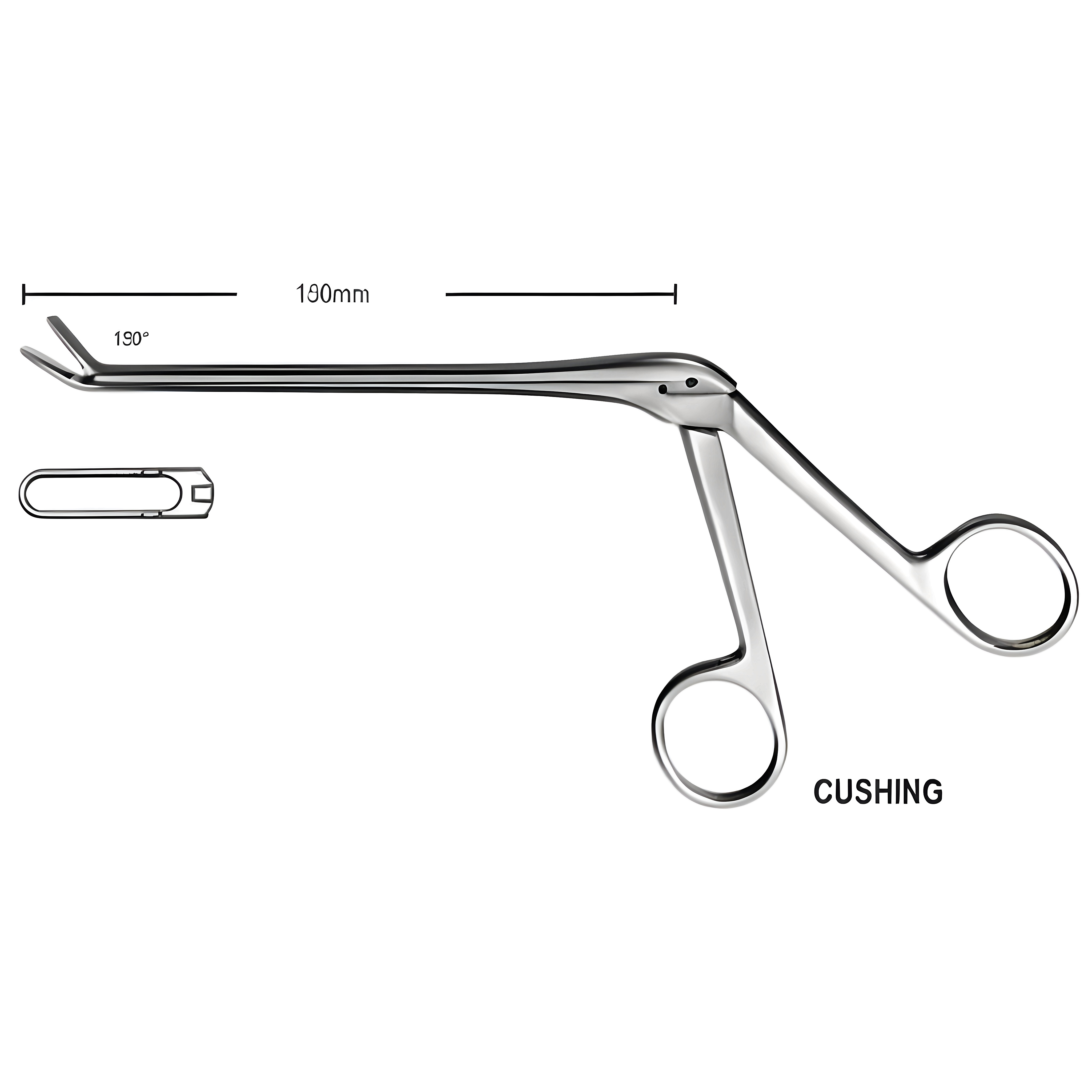 Cushing Laminectomy Rongeur ang.up 5mm, 13cm
