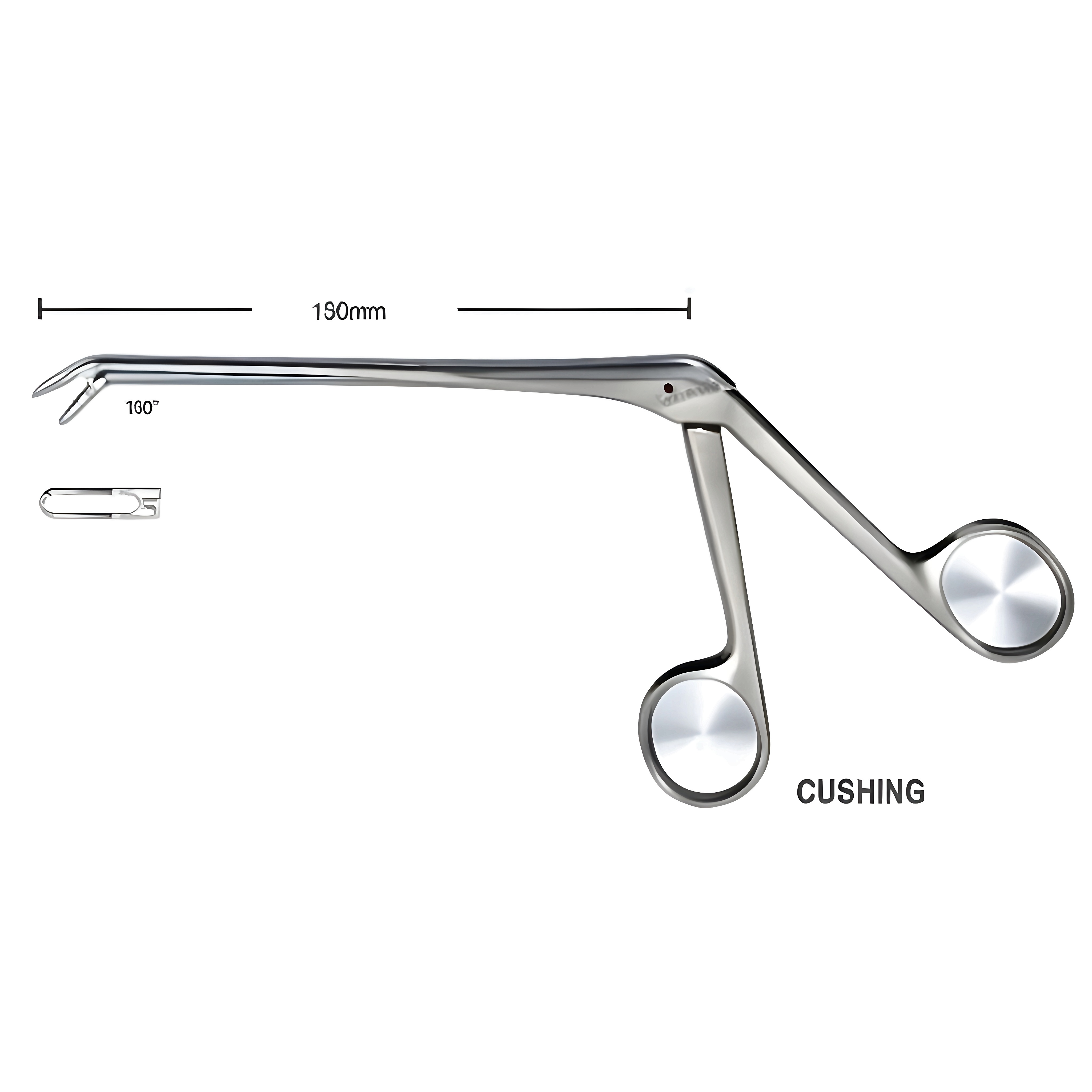 Cushing Laminectomy Rongeur ang. dn 3mm, 13cm