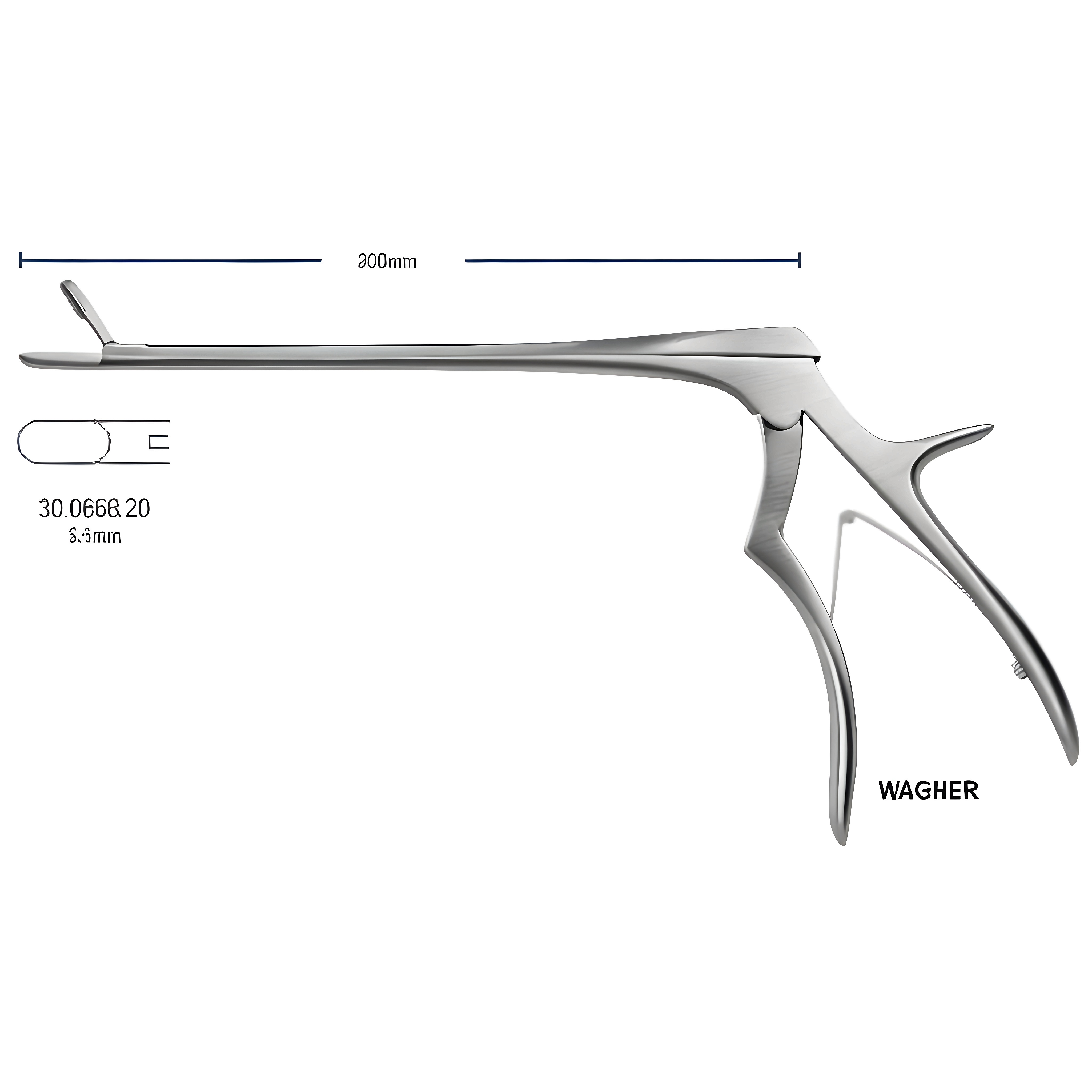 Wagner Laminectomy Rongeur str 4mm, 20cm