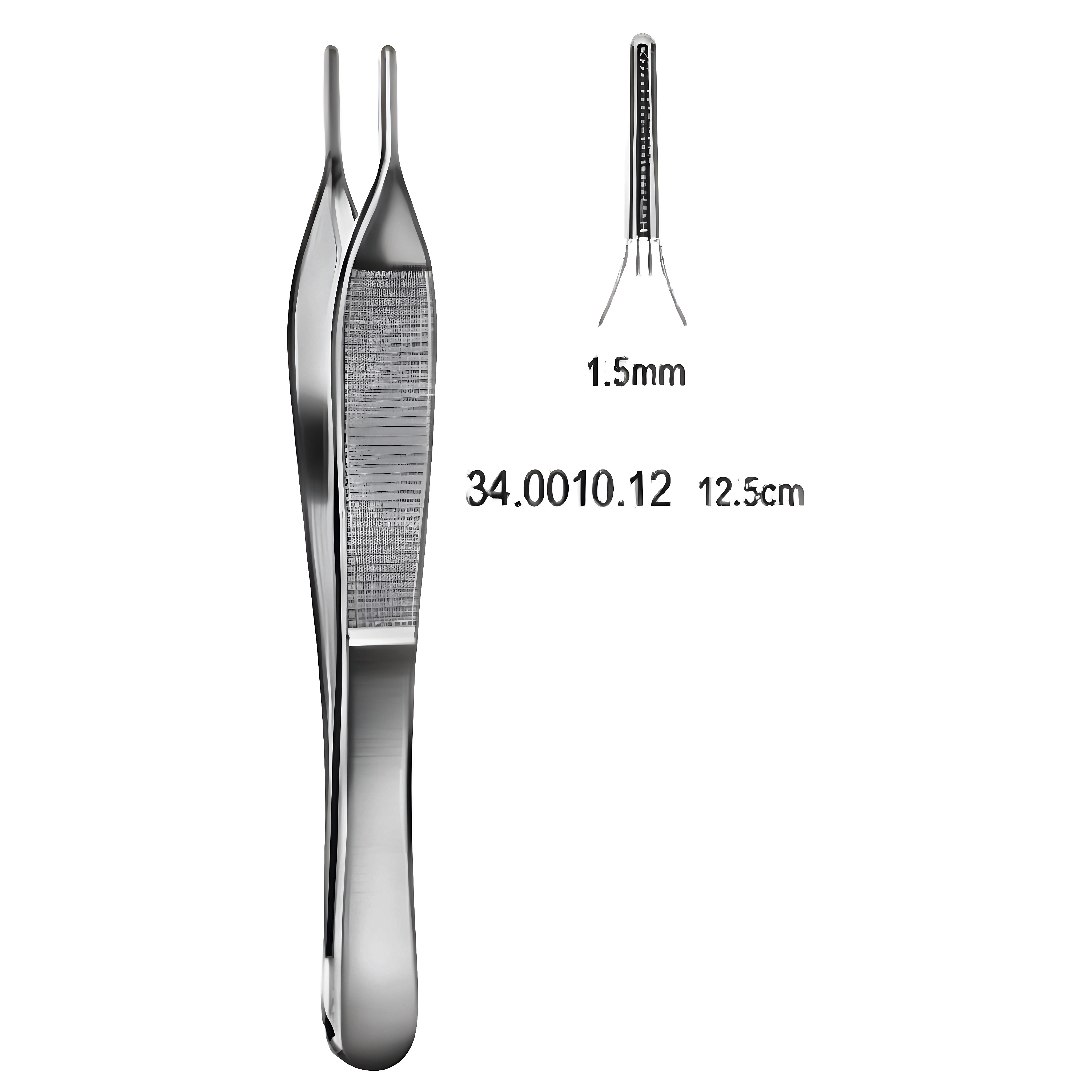 DeBakey Adson Atraumatic Fcps 1.5mm, 12.5cm