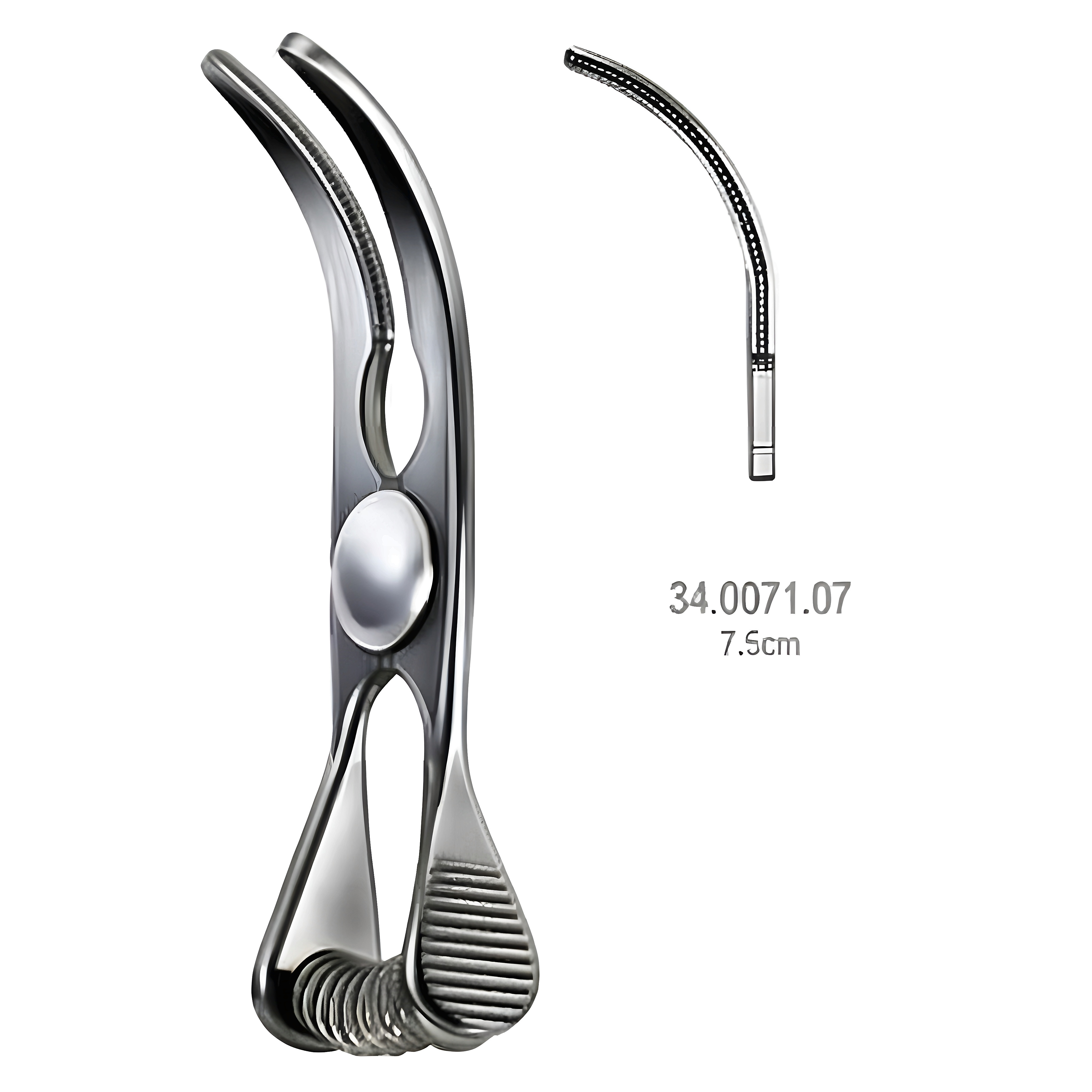Glover Atraumatic Bulldog clamp cvd 6.5cm