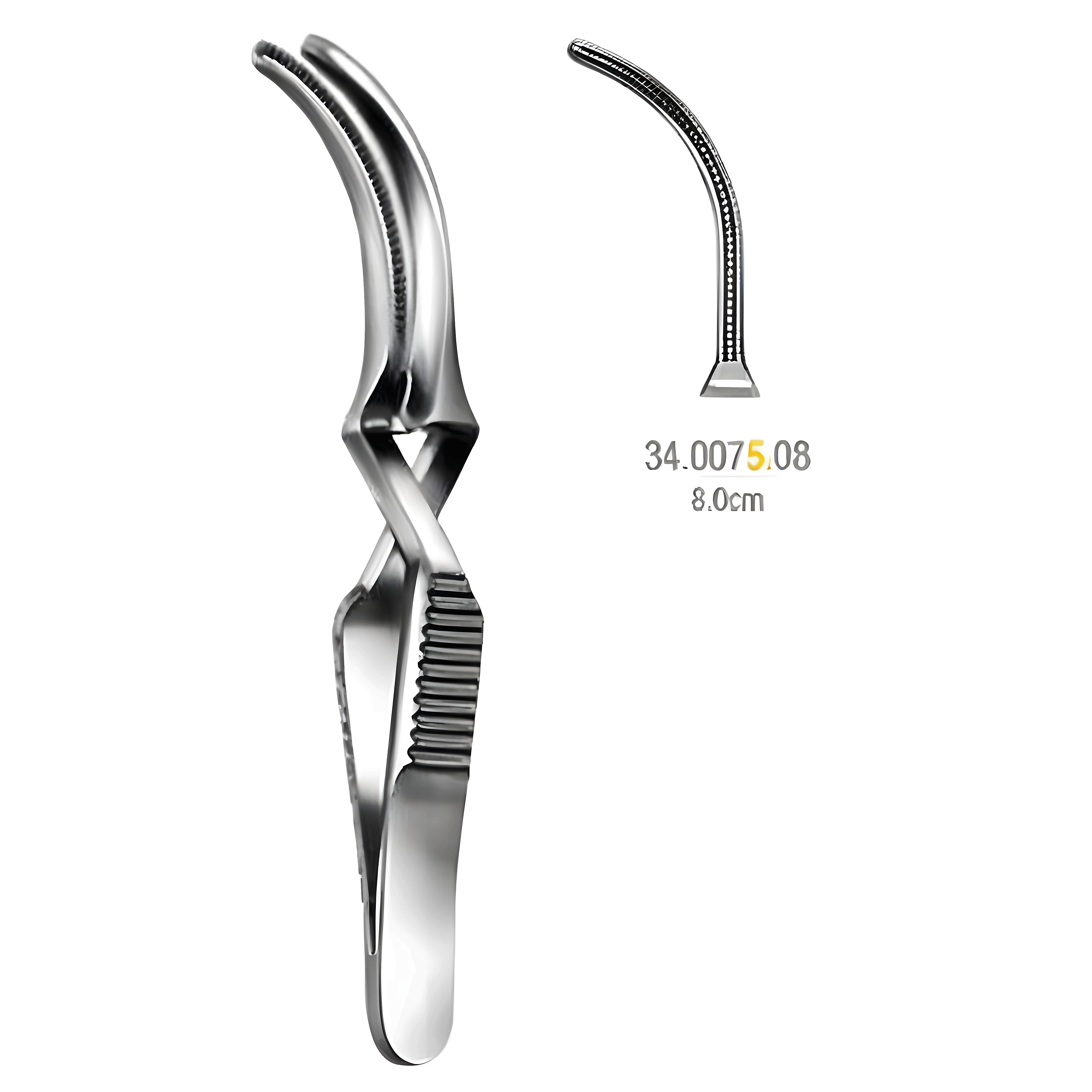 DeBakey Bulldog clamp Atrauma cvd 30mm, 8cm