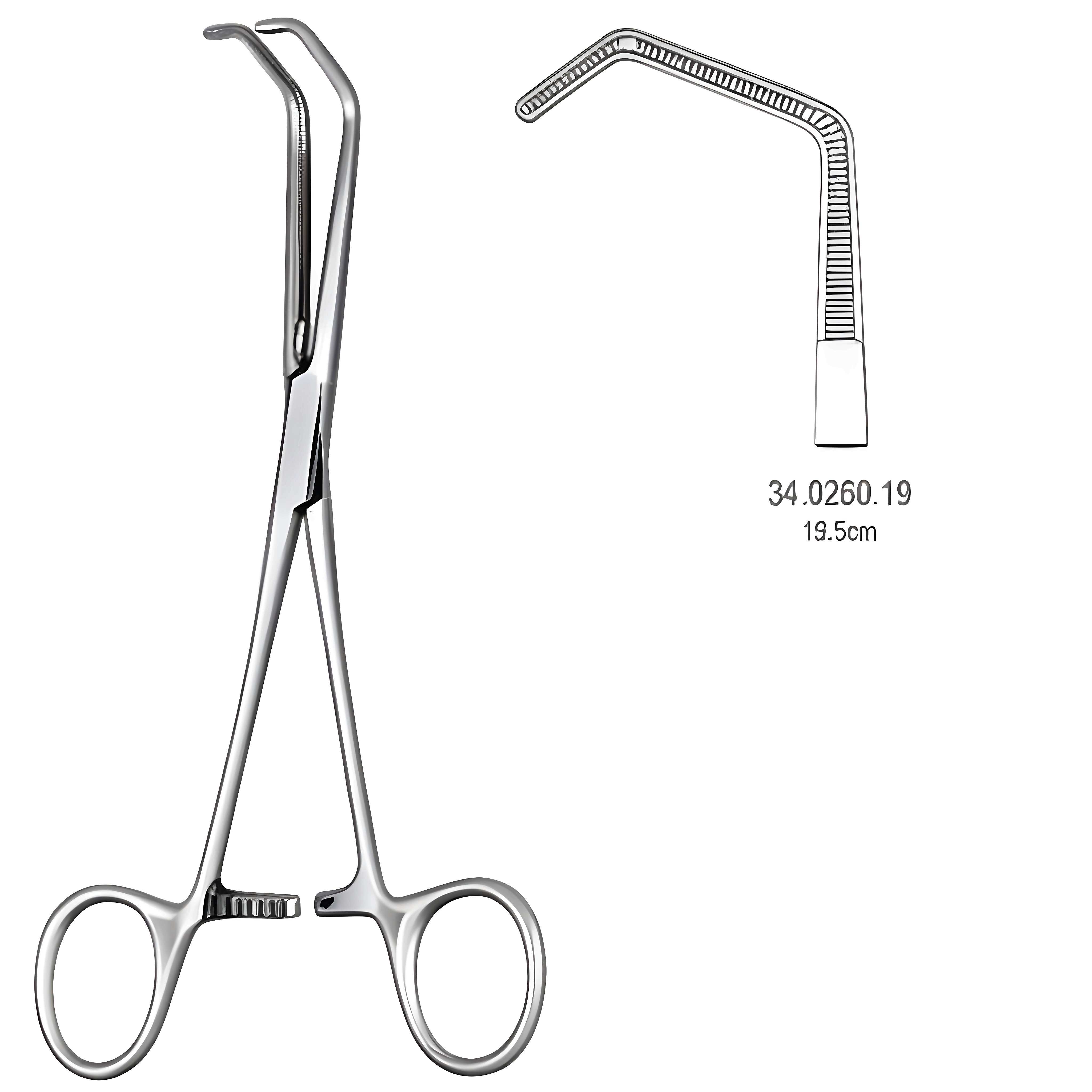 DeBakey Beck Vena Cava Clamp 19.5cm