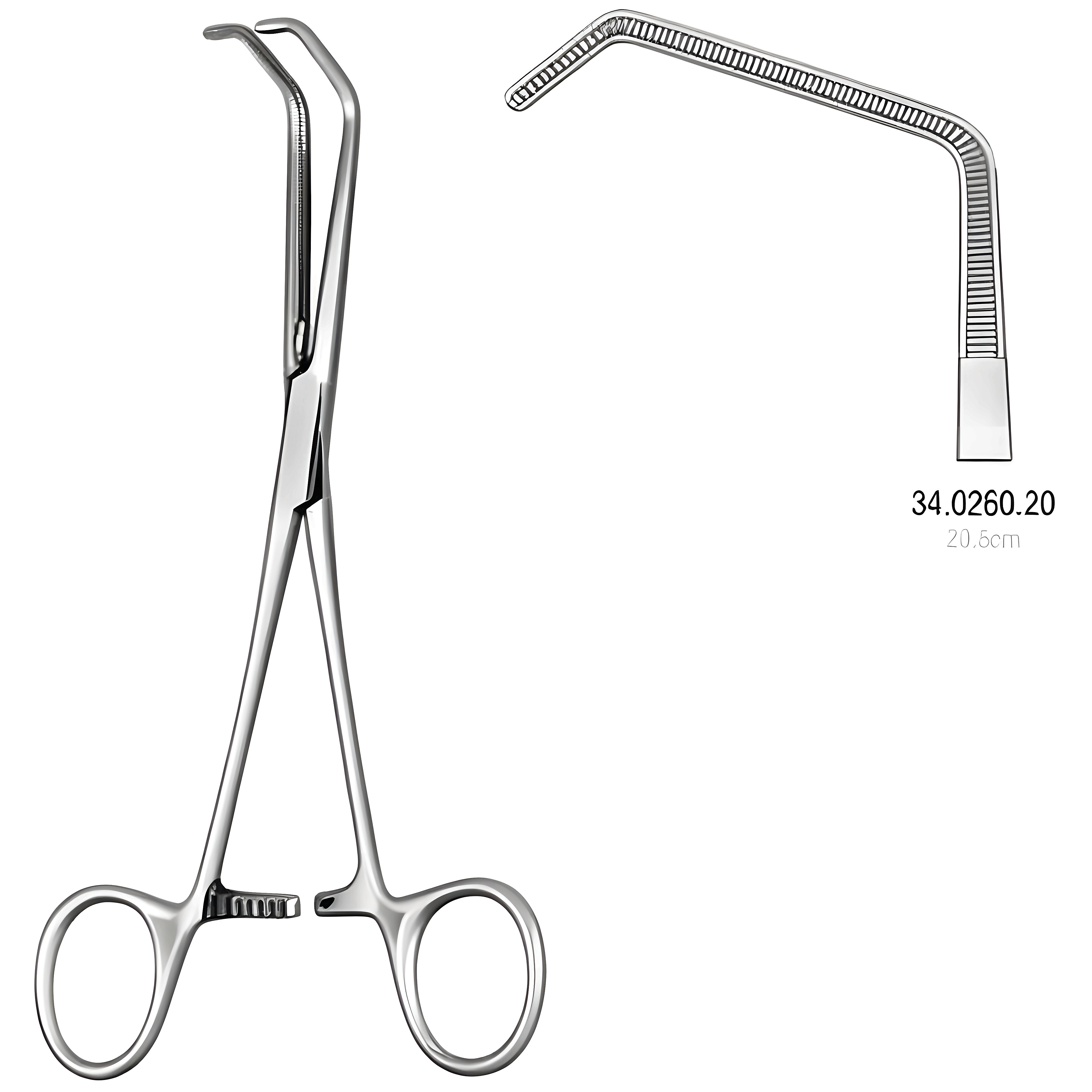DeBakey Beck Vena Cava Clamp 21cm