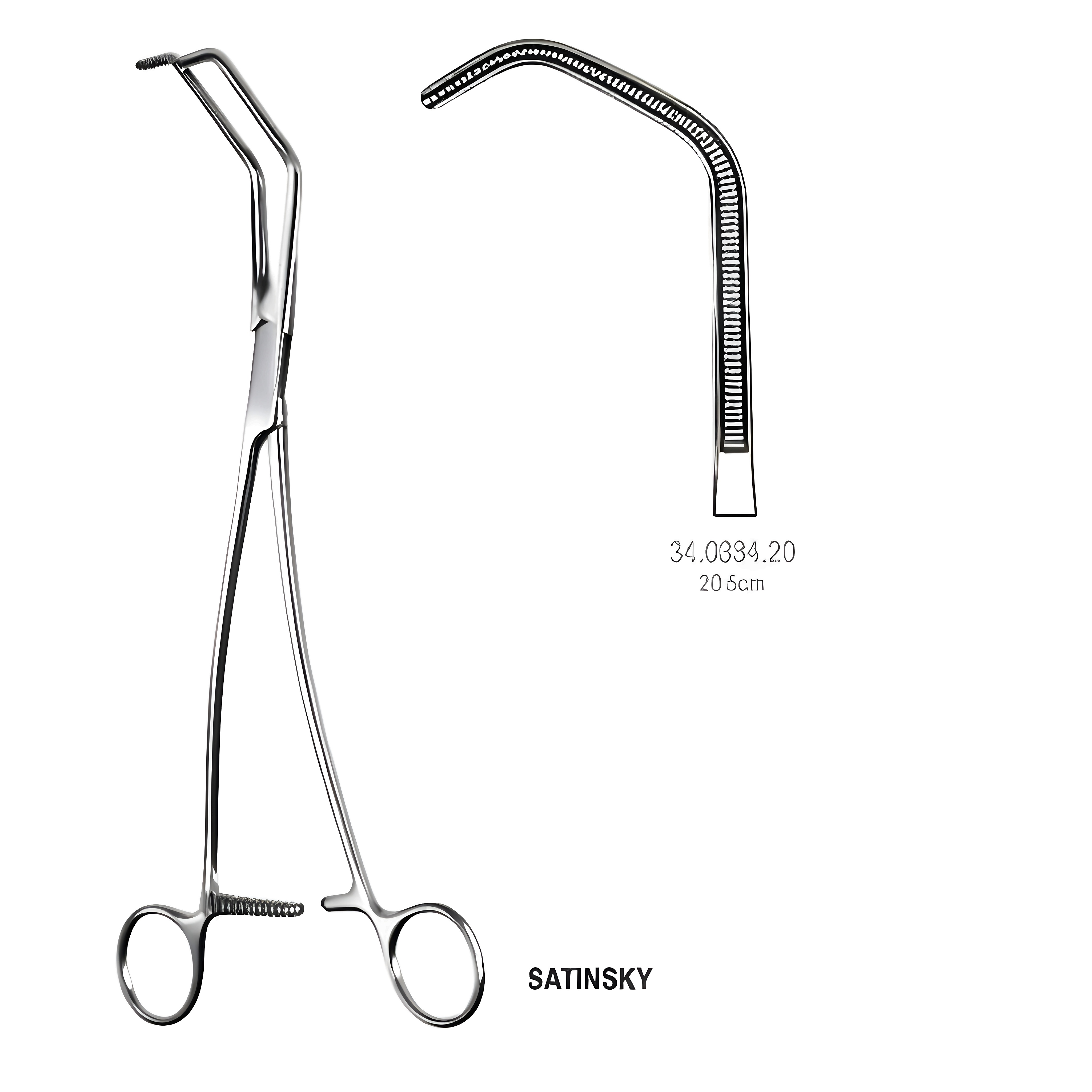 Satinsky Vena Cava Atraumatic Fcps 20cm