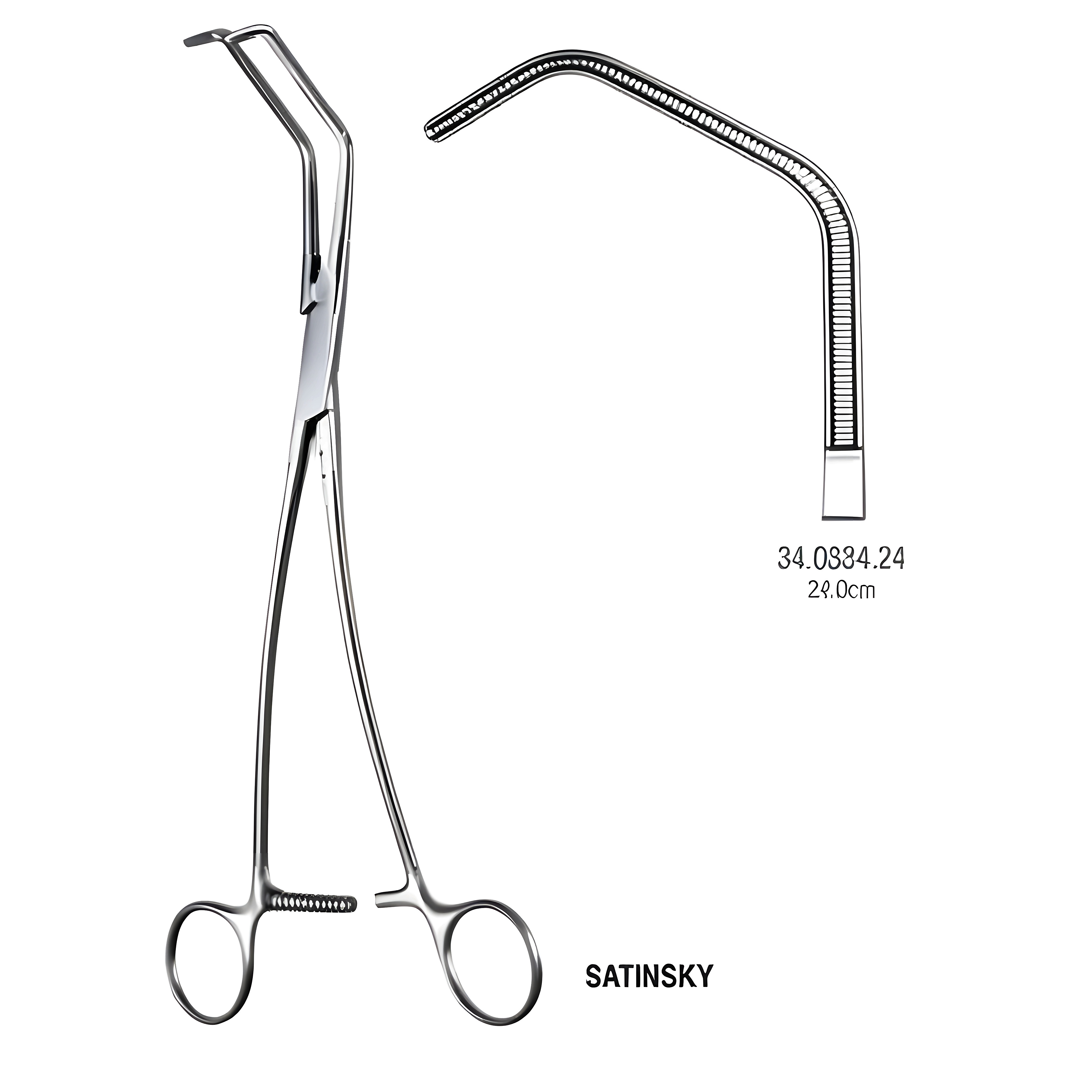 Satinsky Vena Cava Atraumatic Fcps 24cm