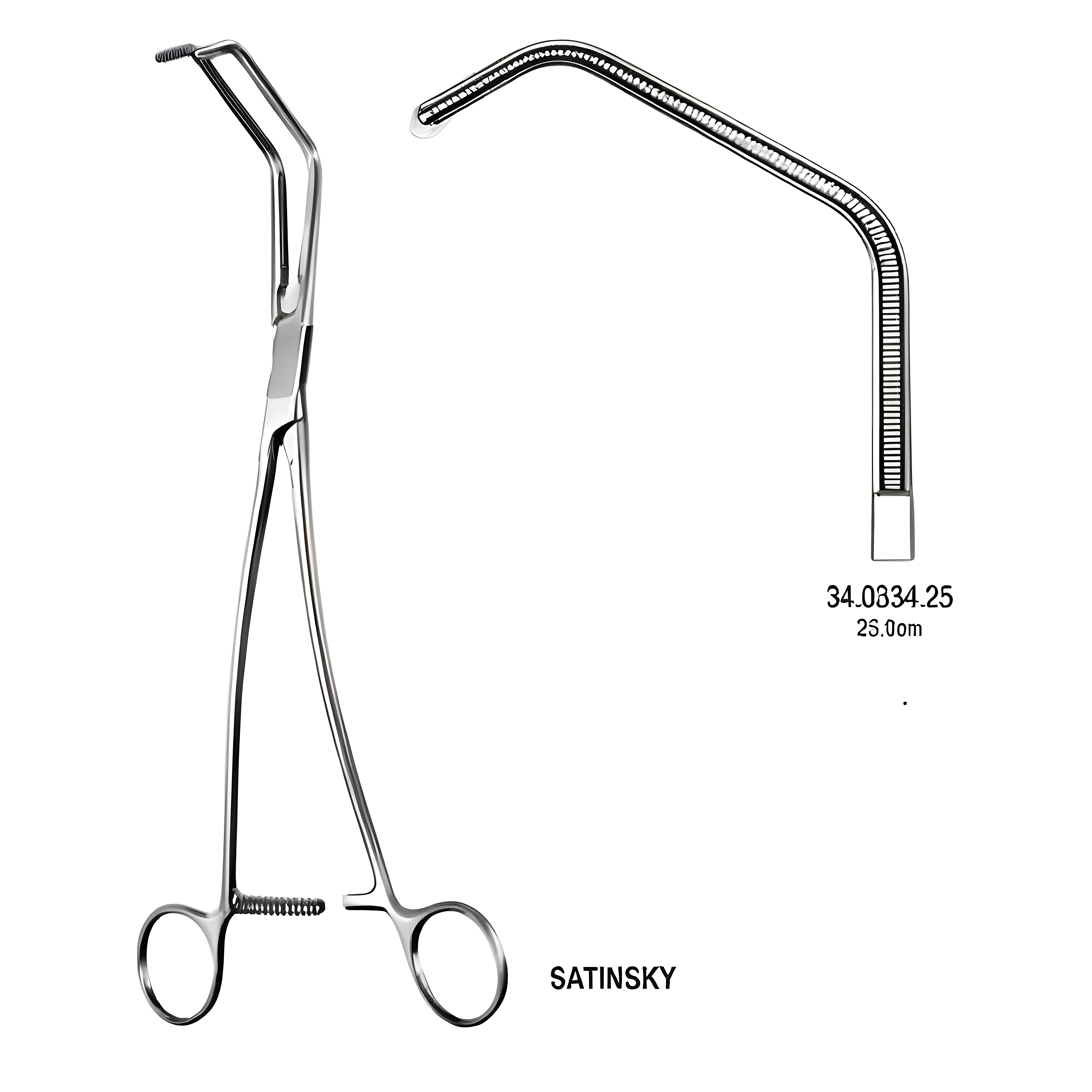 Satinsky Vena Cava Atraumatic Fcps 25cm
