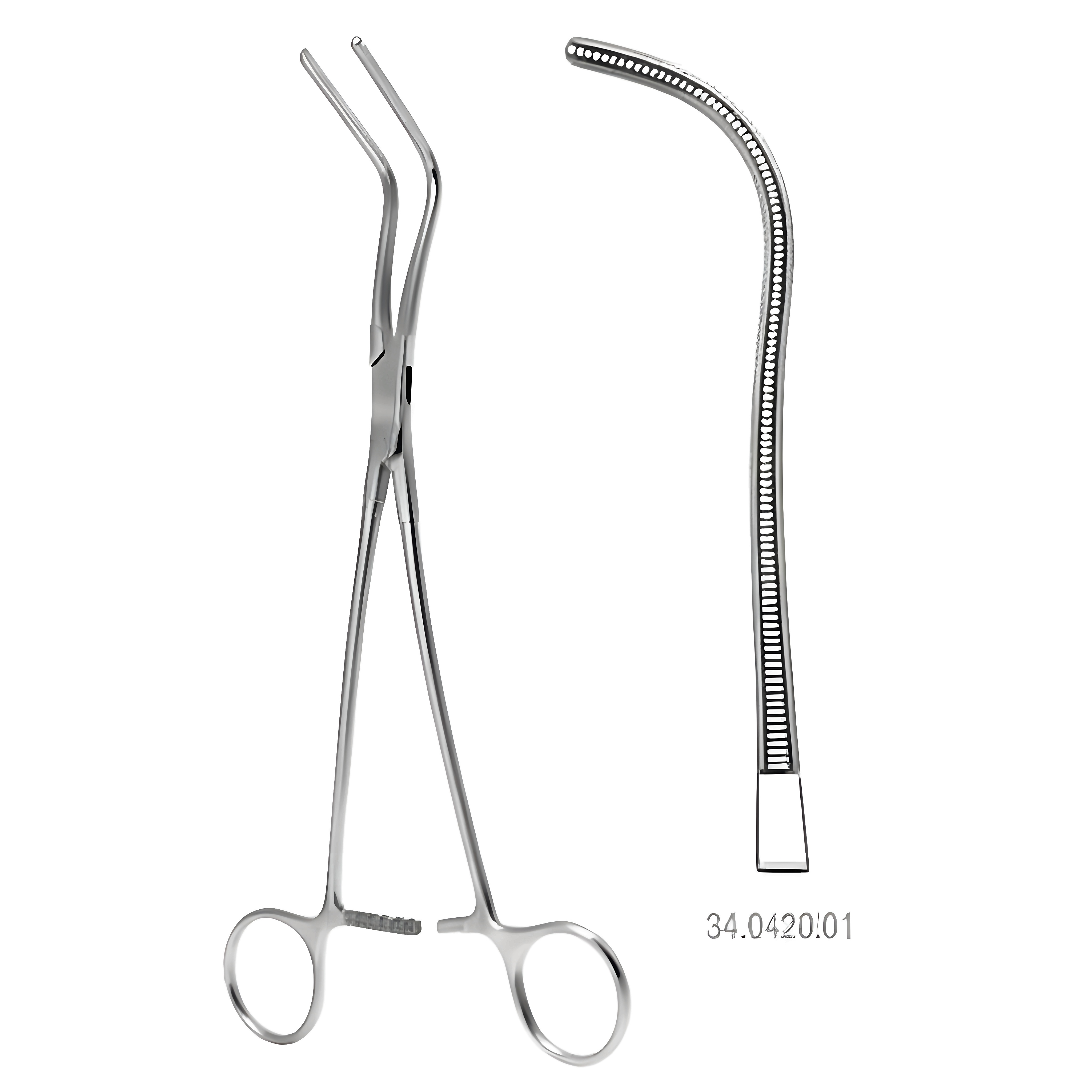 DeBakey-Harken Atrauma Auricle clamp 24cm