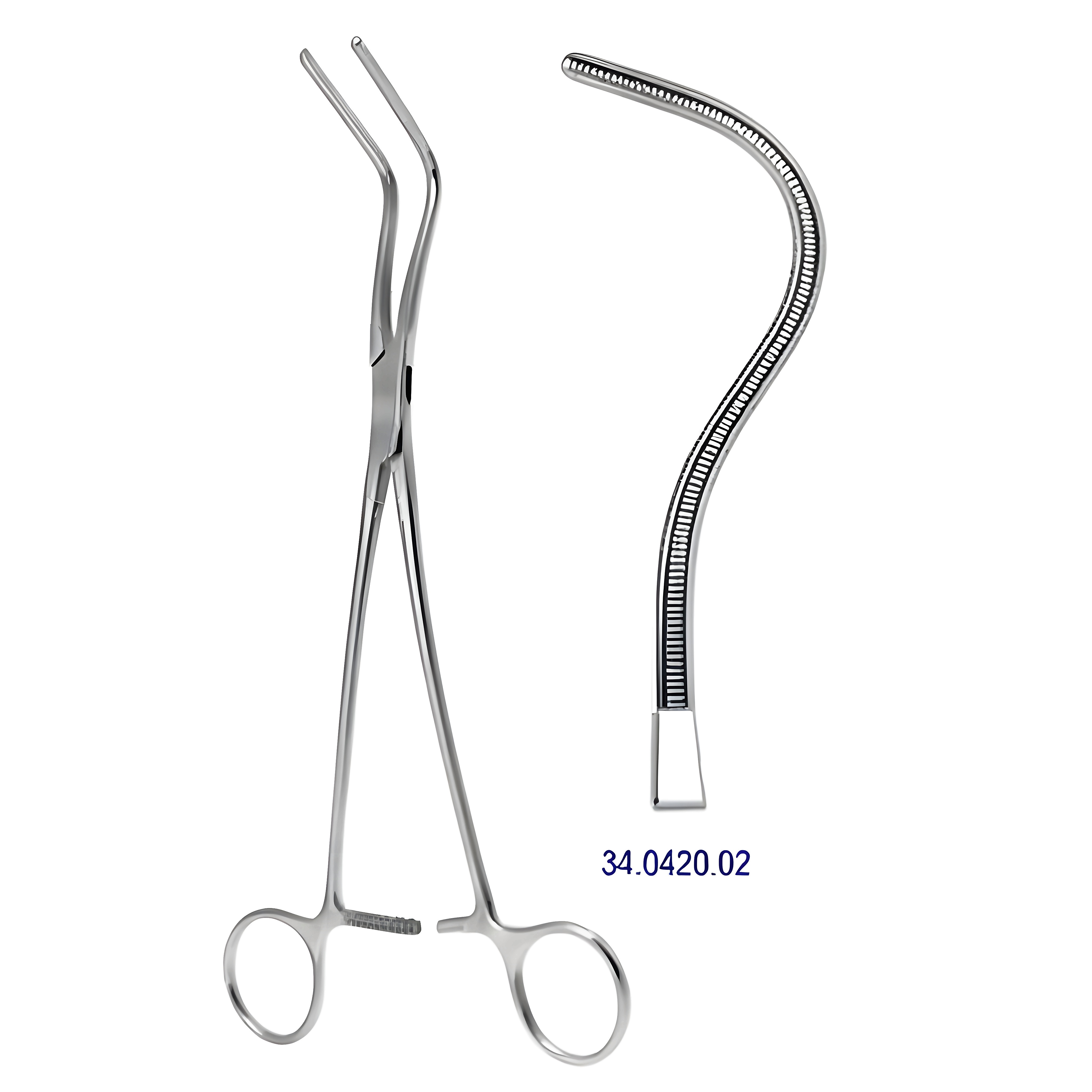 DeBakey-Harken Atrauma Auricle clamp 24cm
