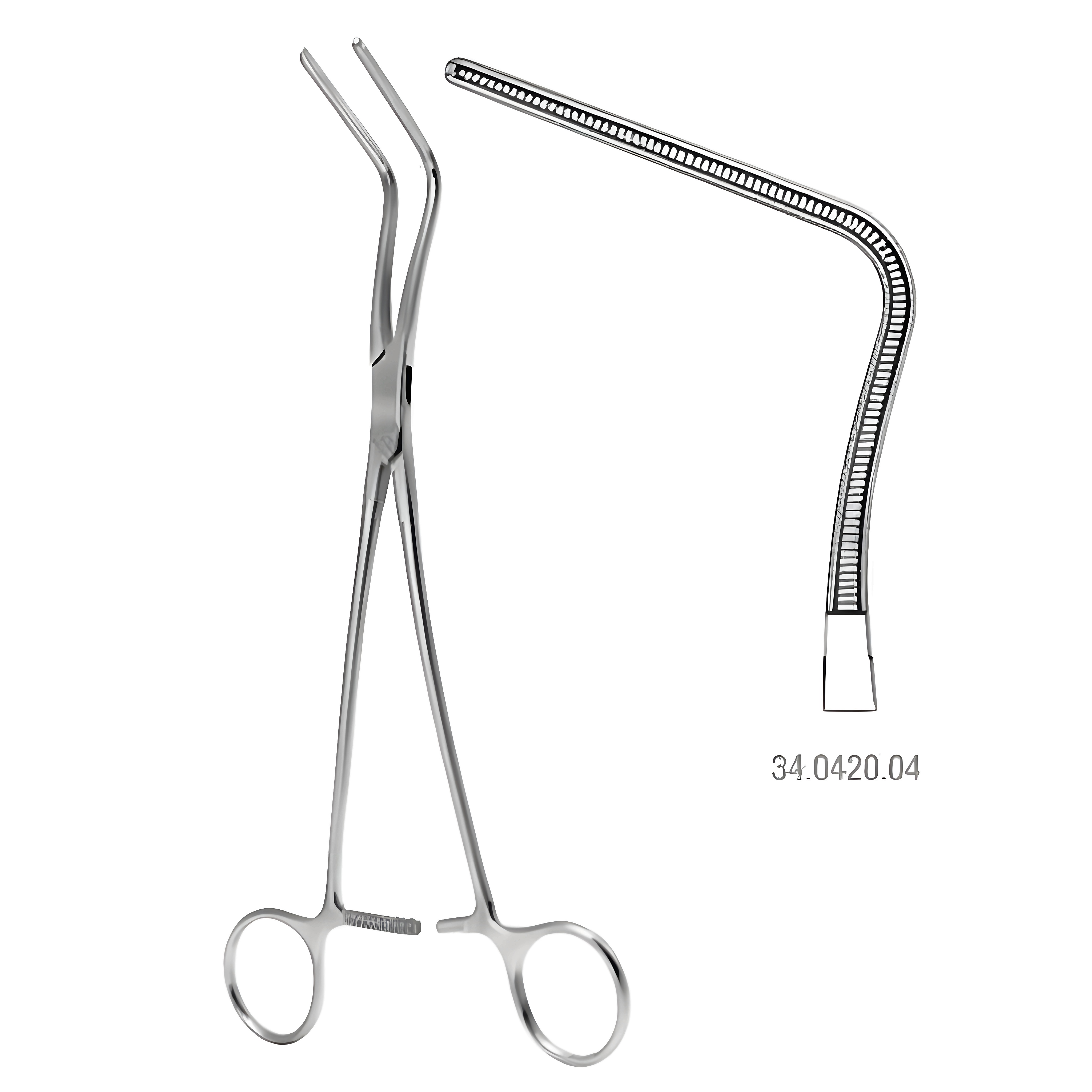 DeBakey-Harken Atrauma Auricle clamp 24cm