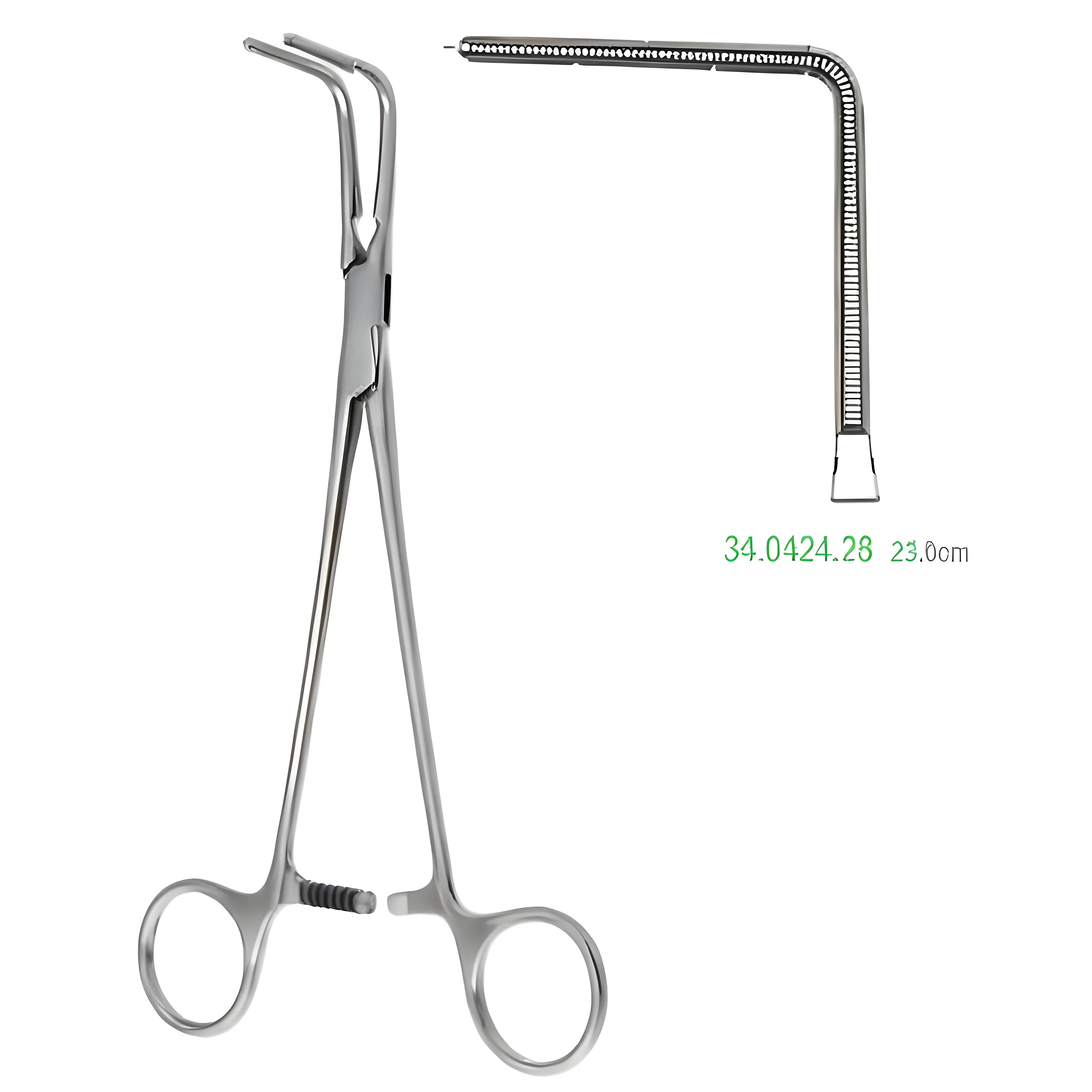 Lees Bronchus Clamp Atrauma right angle 23cm