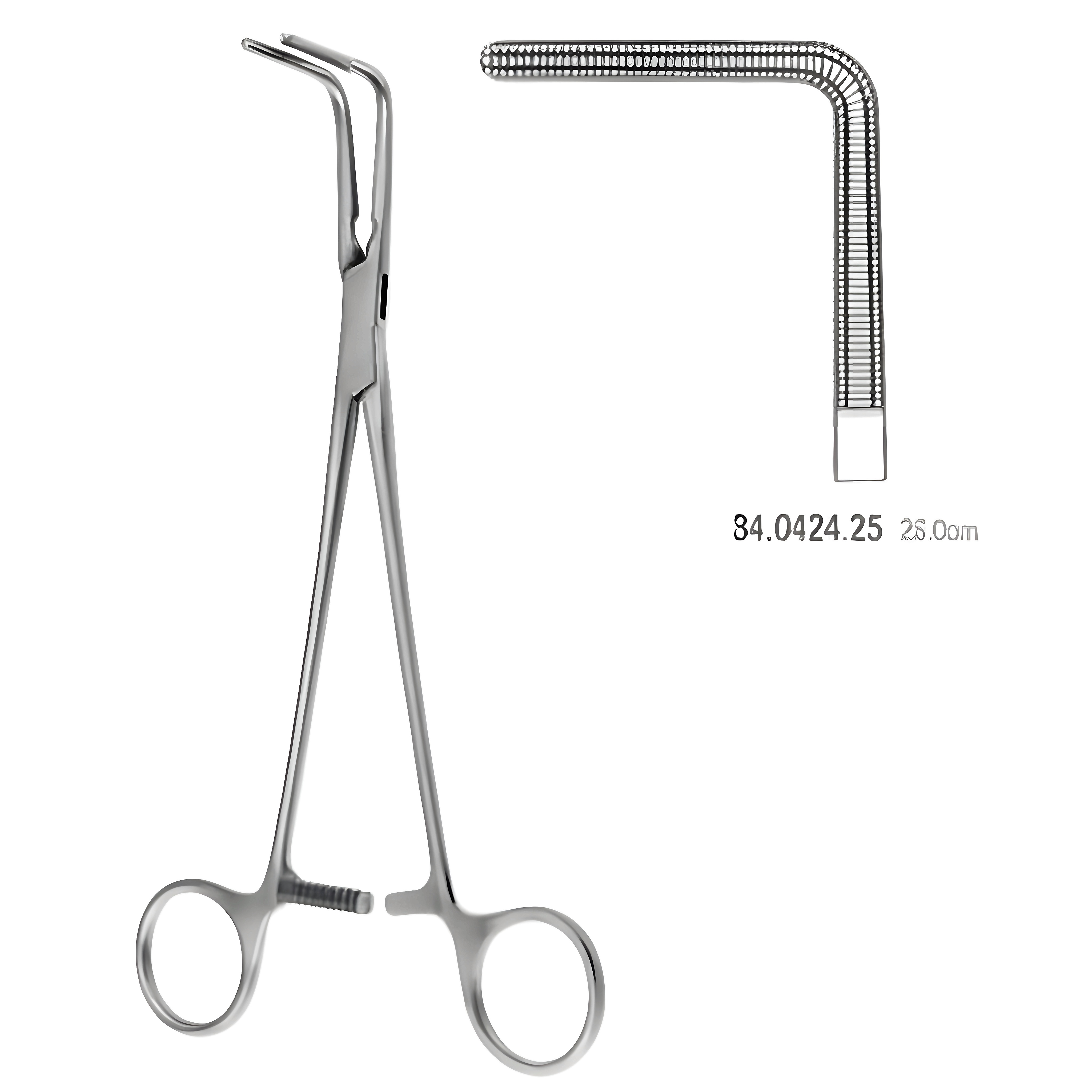 Lees Bronchus Clamp Atrauma right angle 25cm