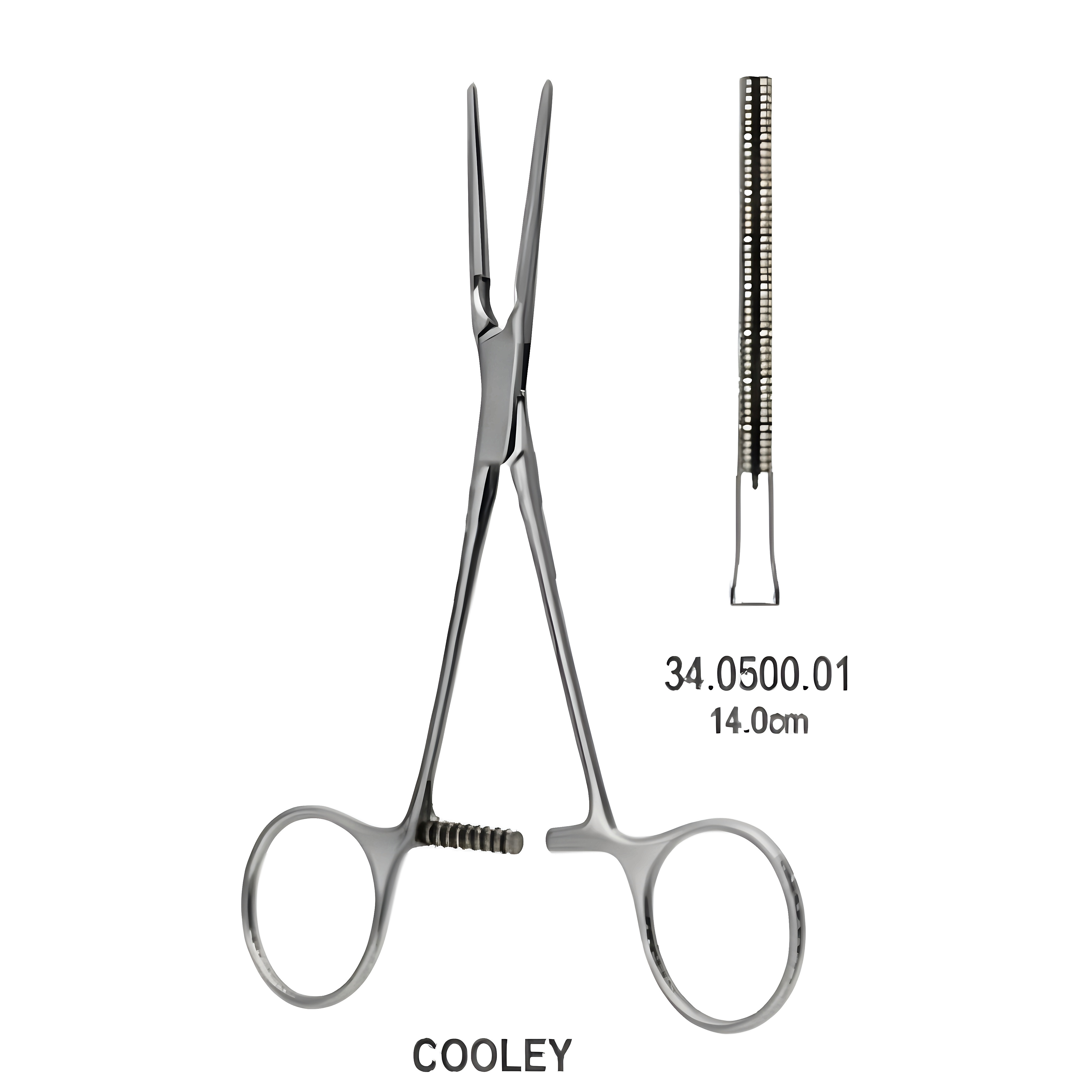 Cooley Neonatal and Pediatric Clamp del. 14cm