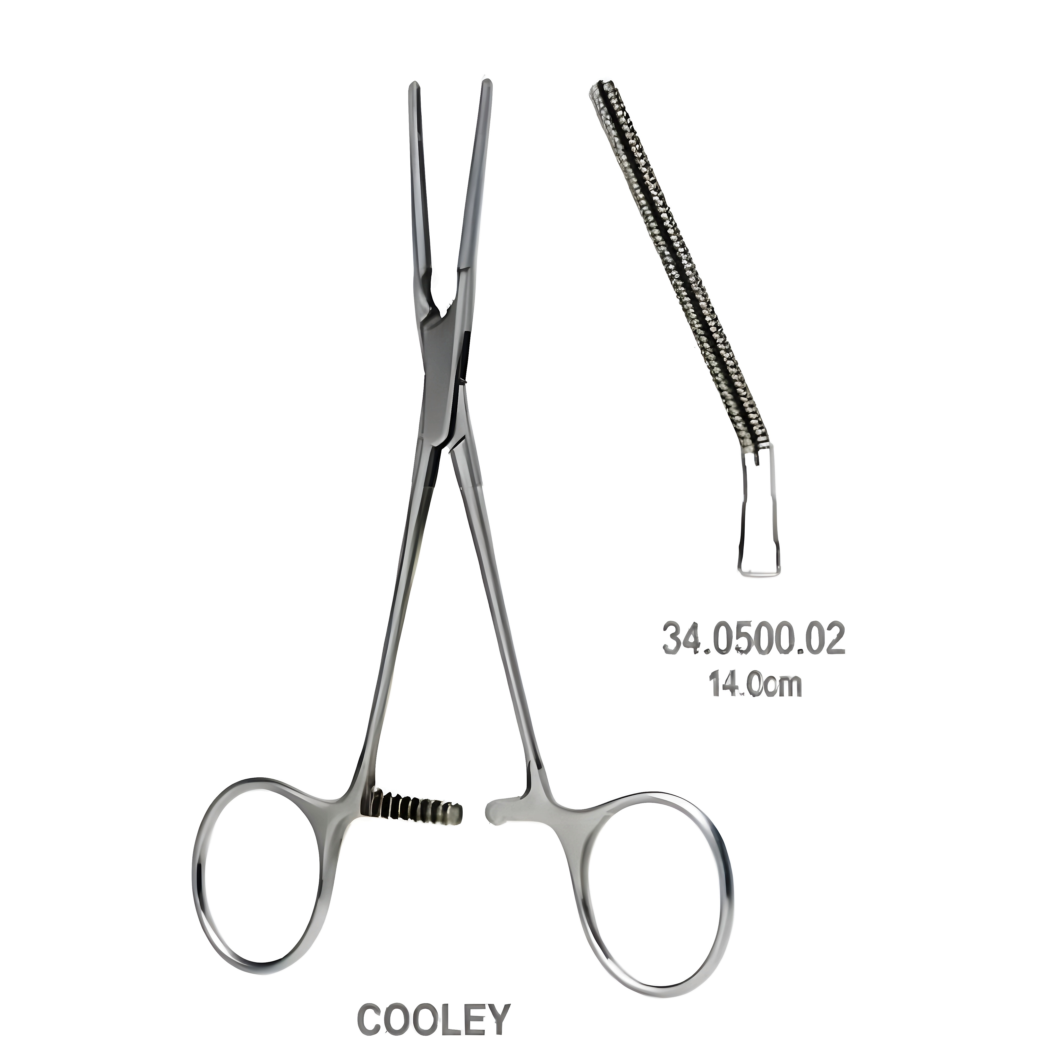 Cooley Neonatal and Pediatric Clamp del. 14cm