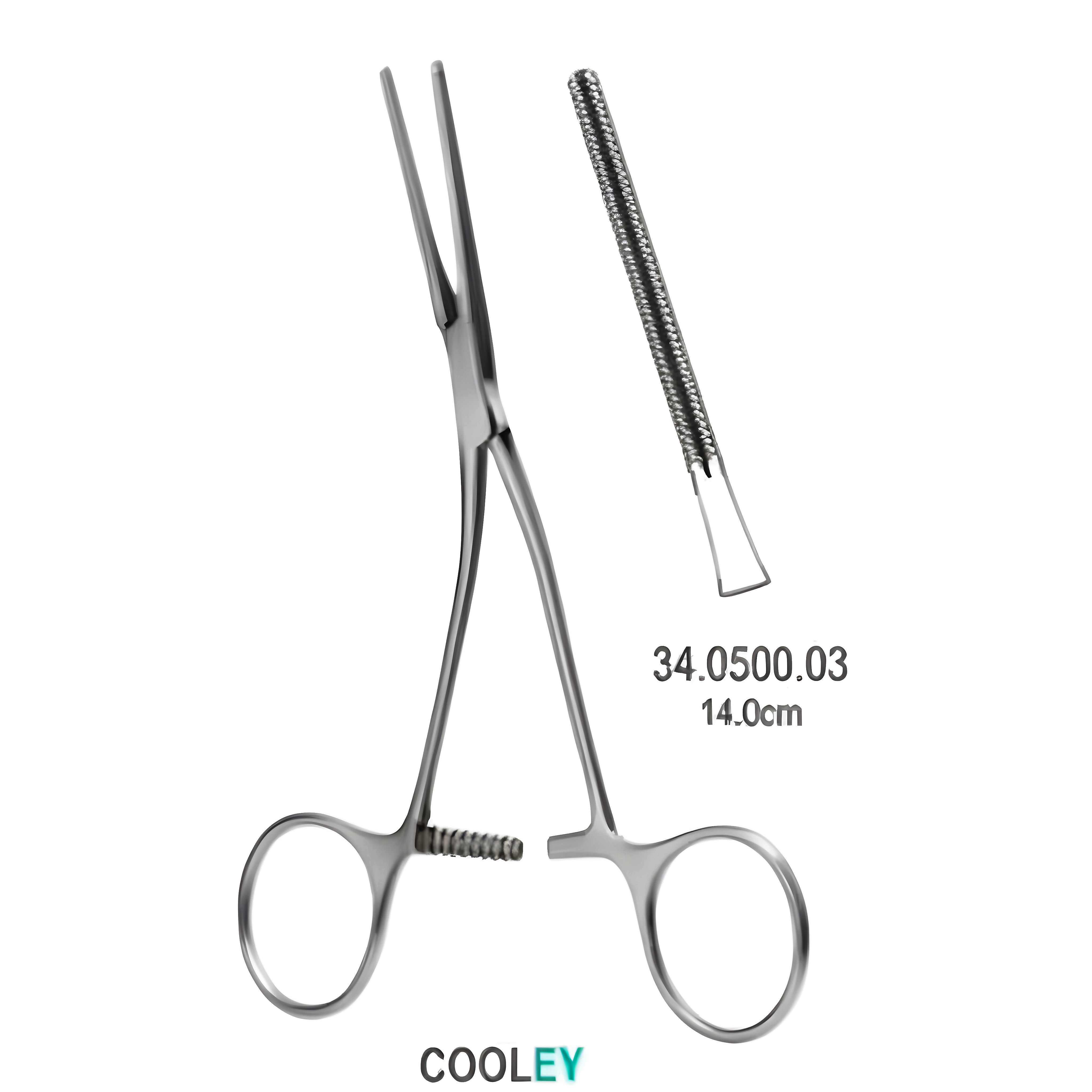 Cooley Neonatal and Pediatric Clamp del. 14cm