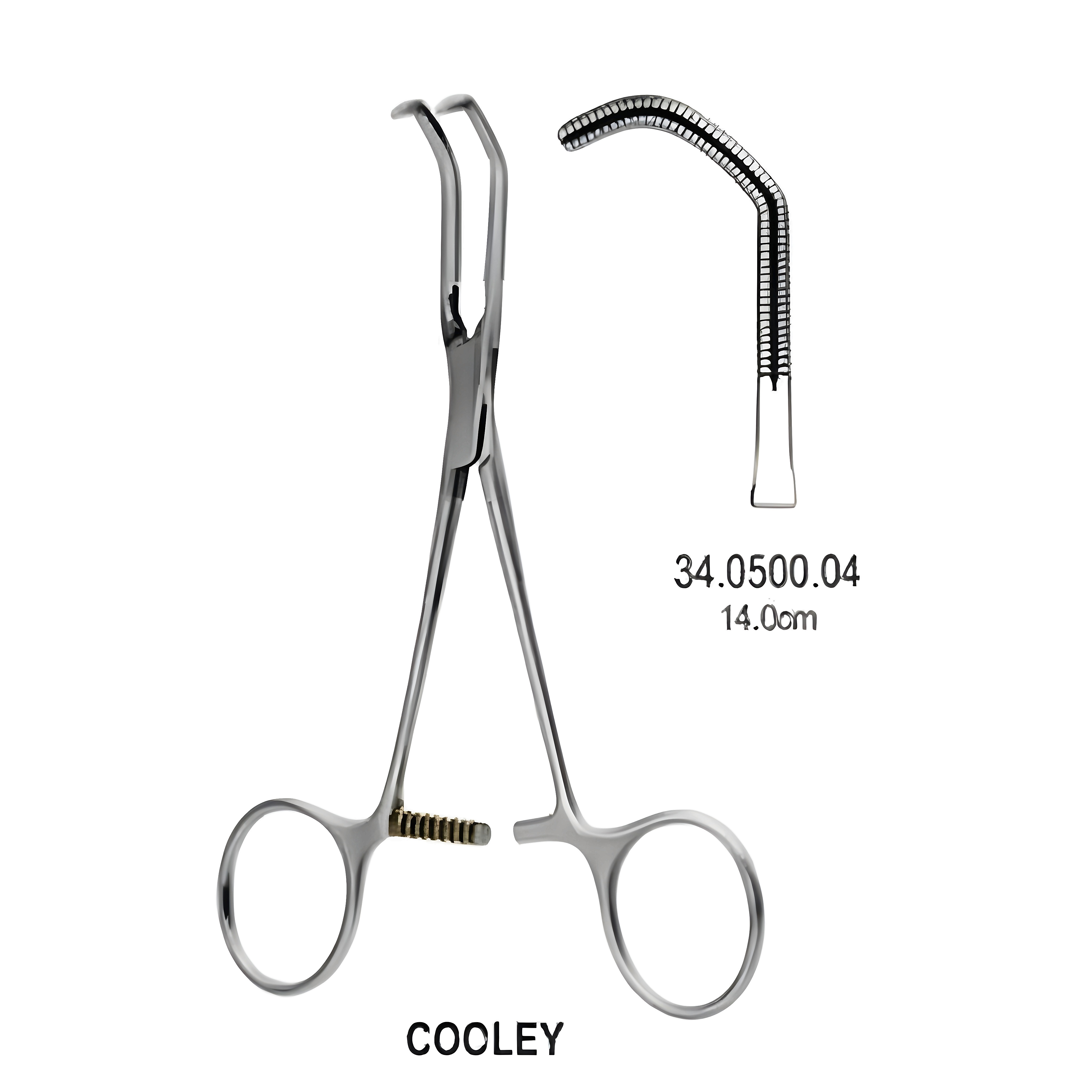 Cooley Neonatal and Pediatric Clamp del. 14cm