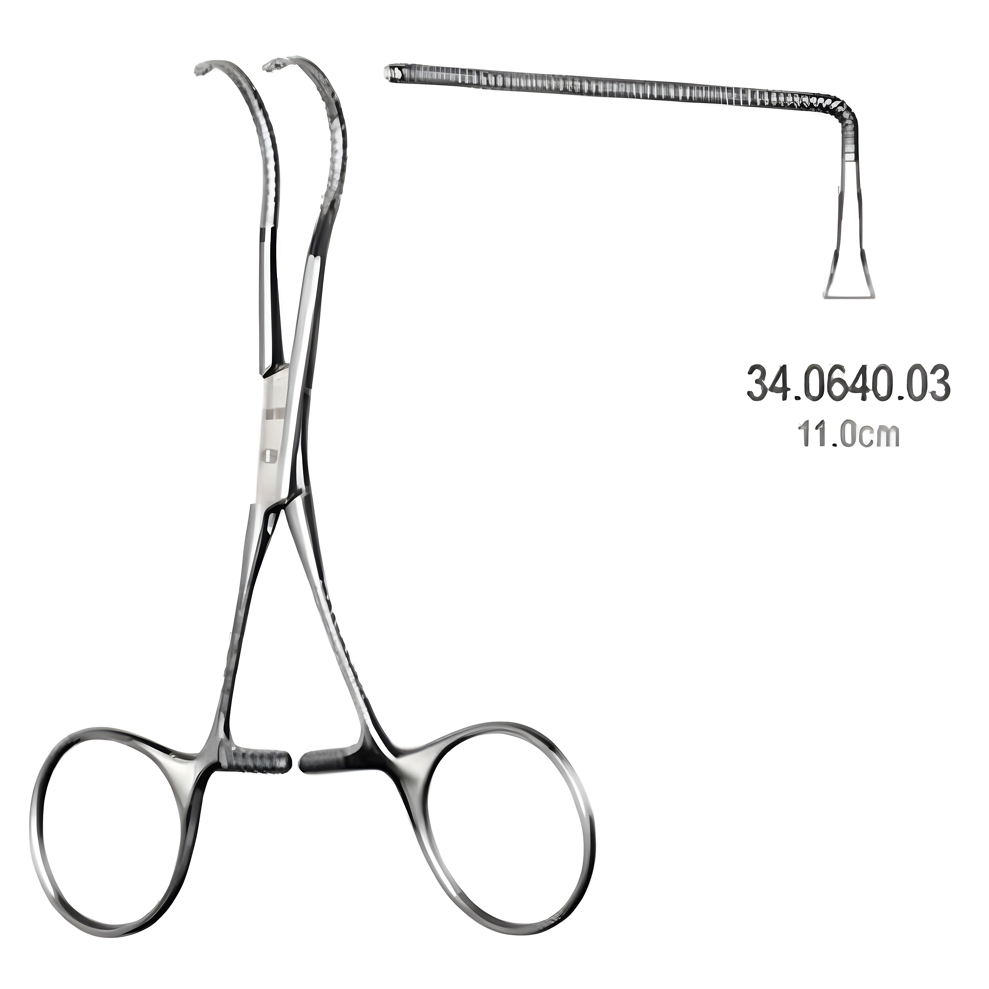 Castaneda Neonatal clamp very deli. ang. 11cm