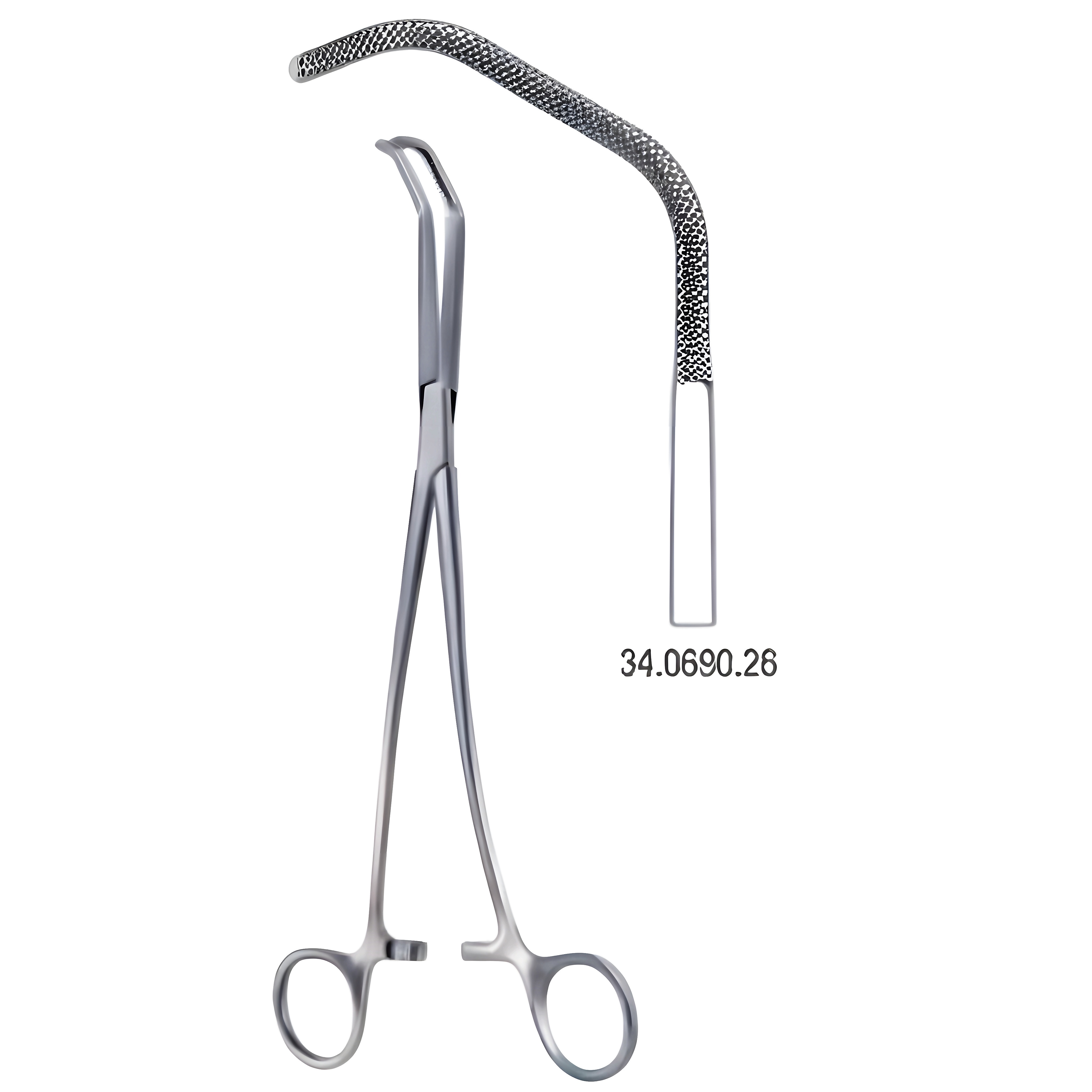 Satinsky Blood Vessel Clamp 26.5cm Fig.2