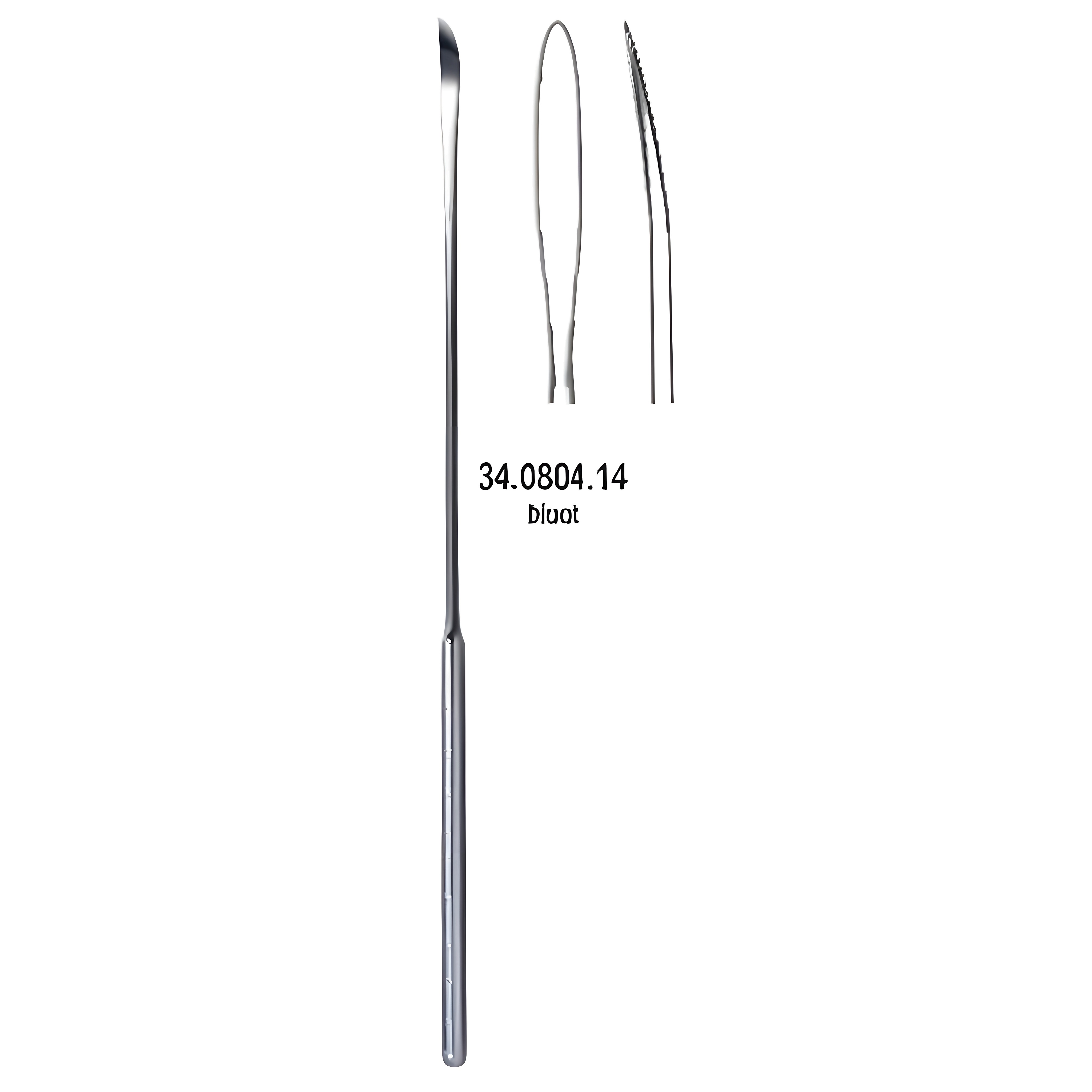 Schmid Vascular Spatula S/E blunt 14cm