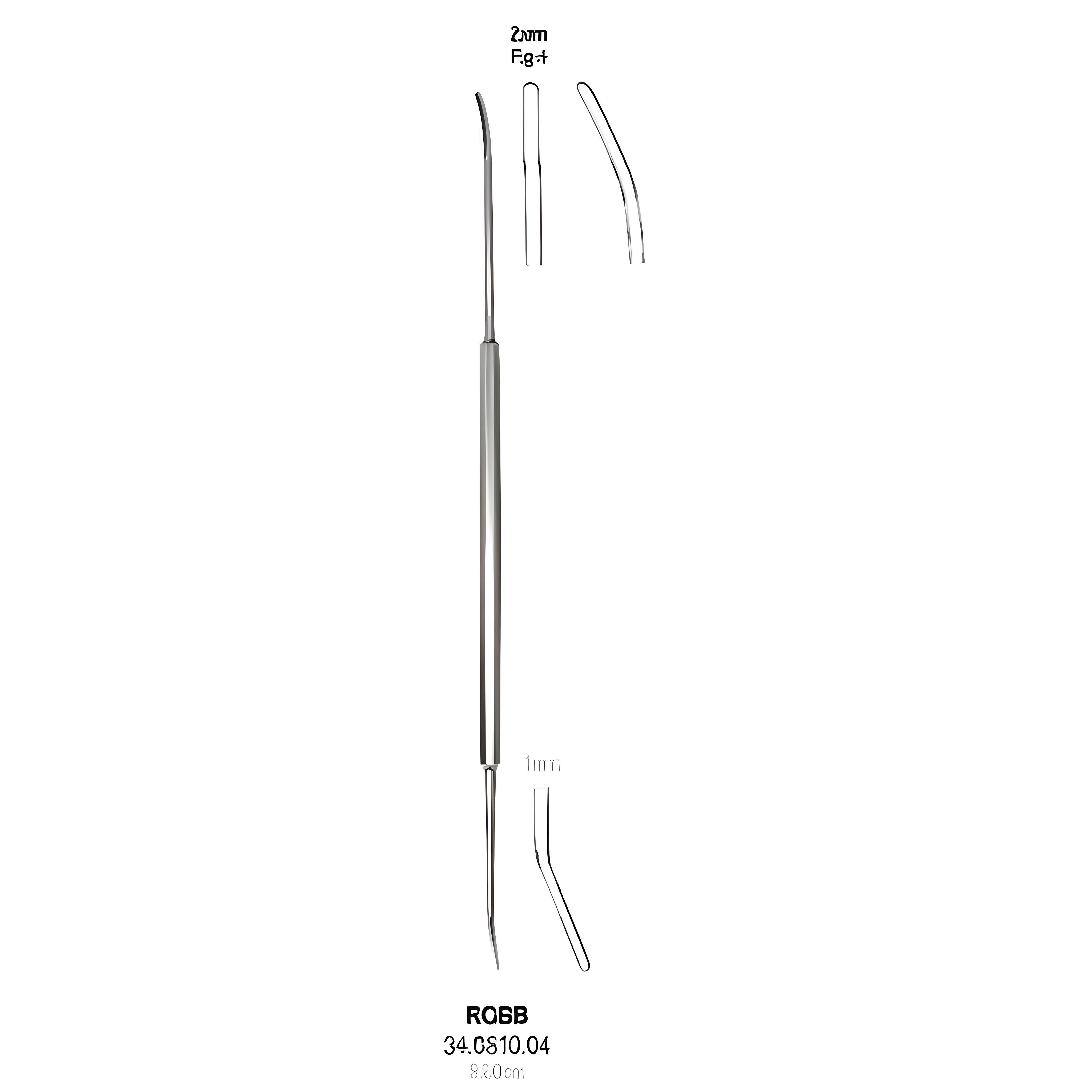 Robb Intima Spatula and Dilator 2x1.0mm, 24cm