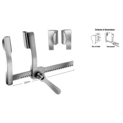 Cooley Rib Spreader 32x50x190mm, Alum.