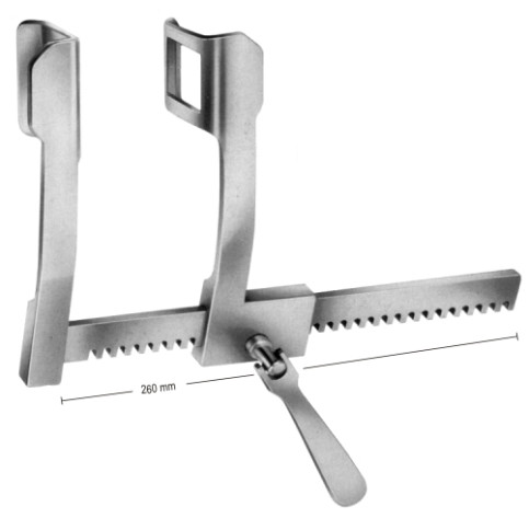 Finochietto Rib Spreader 45x65mm, 210mm Alum.