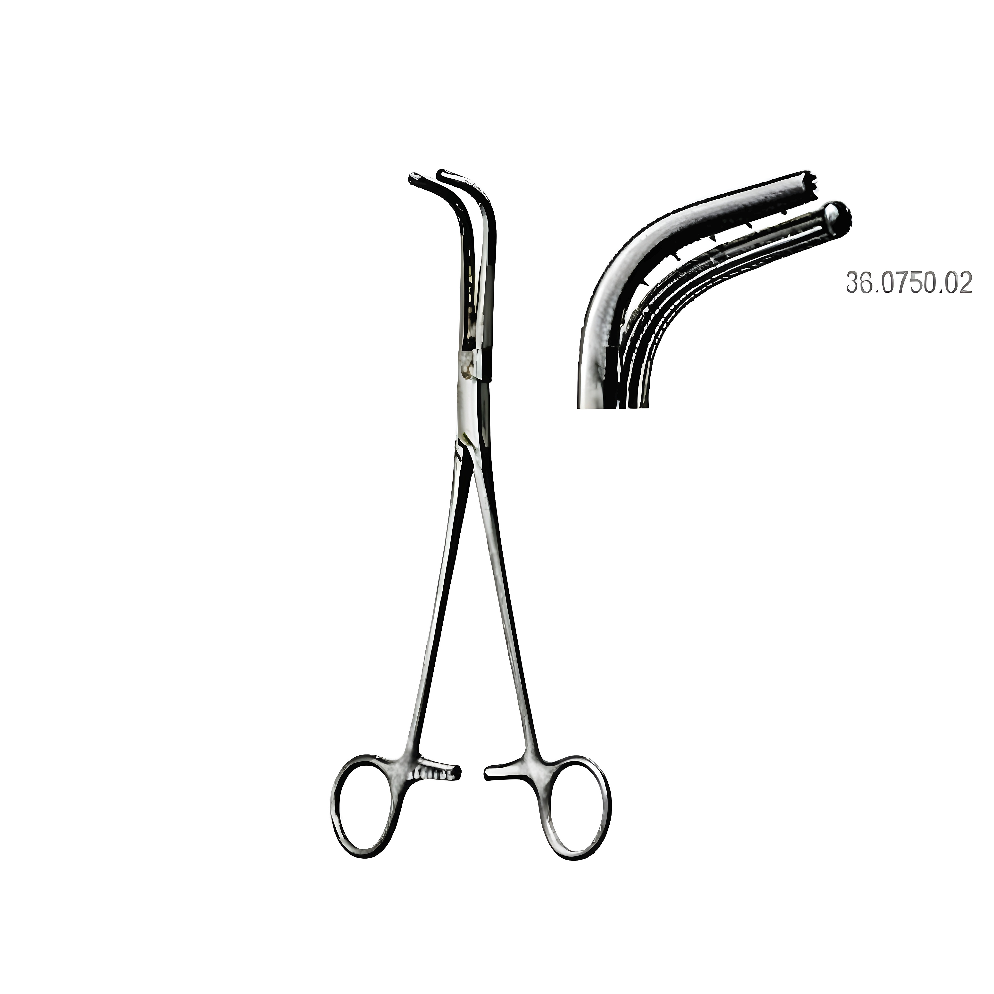 Sarot Bronchus Clamp right 23cm